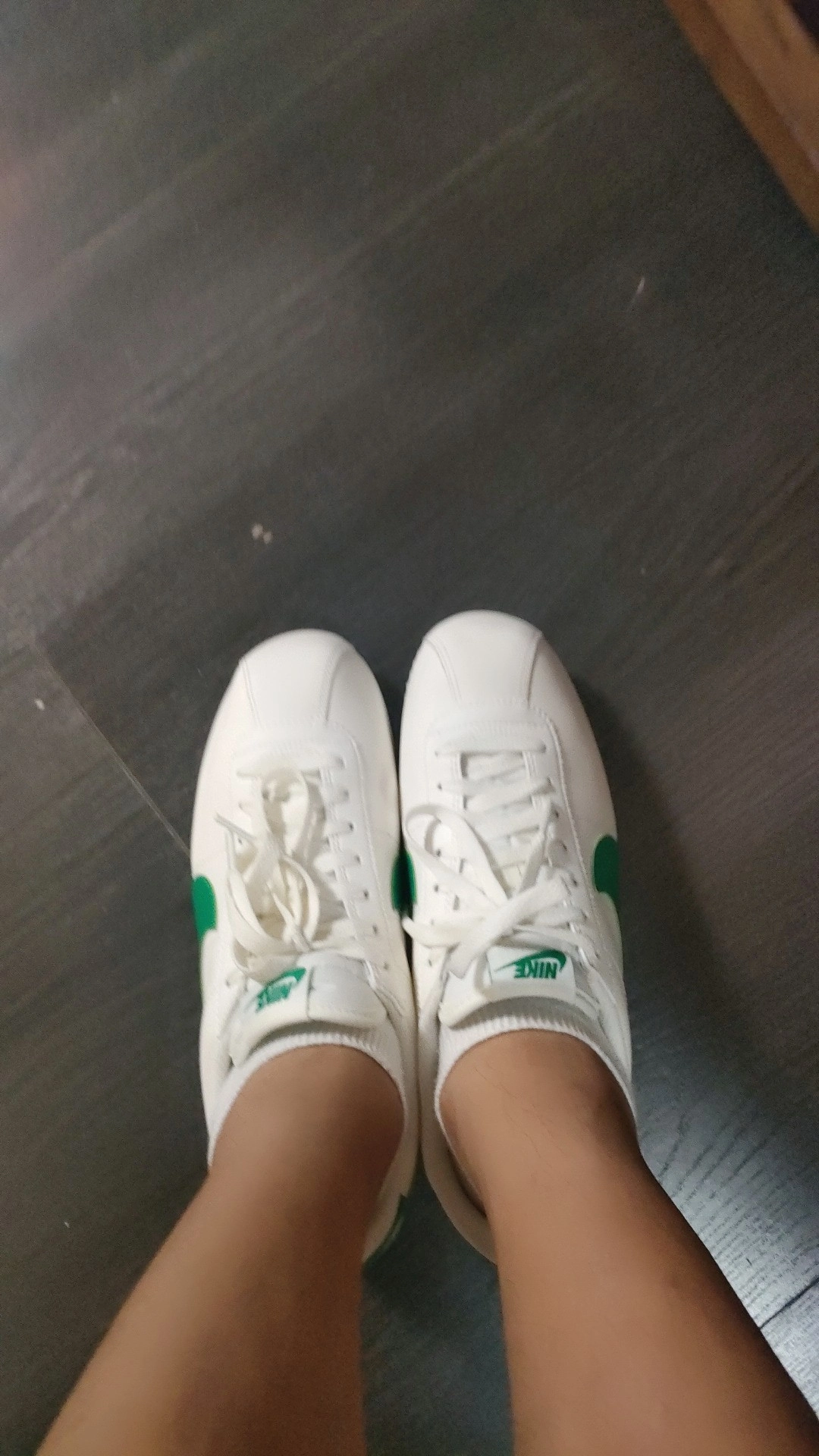 custom review-Nike Cortez Устойчивый к истиранию Низкий Топ Повседневная Городская Коммутерская Беговая Обувь Мужская Белый Зеленый