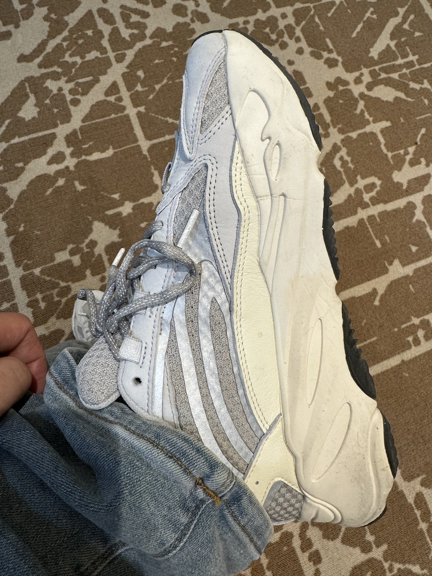 custom review-Adidas Originals Yeezy Boost 700 V2 Серый Белый 'Static' Низкий Топ Толстая Подошва Кроссовки Унисекс 2022 Edition
