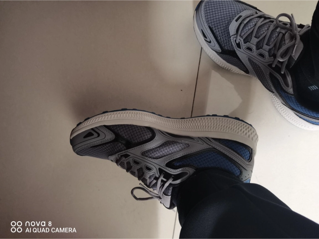 custom review-Skechers Go Run Consistent Low Топ Повседневные Беговые Кроссовки Мужские Серый Синий