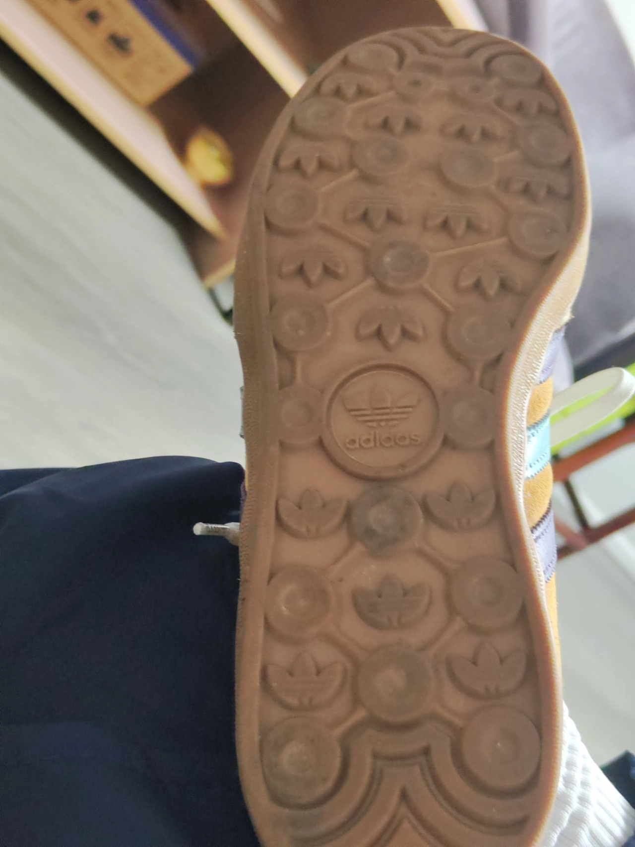 custom review-Adidas Originals Gazelle Аbrasion Resistant Баланс Низкие Кроссовки для скейтбординга Унисекс Желтый Rice Фиолетовый