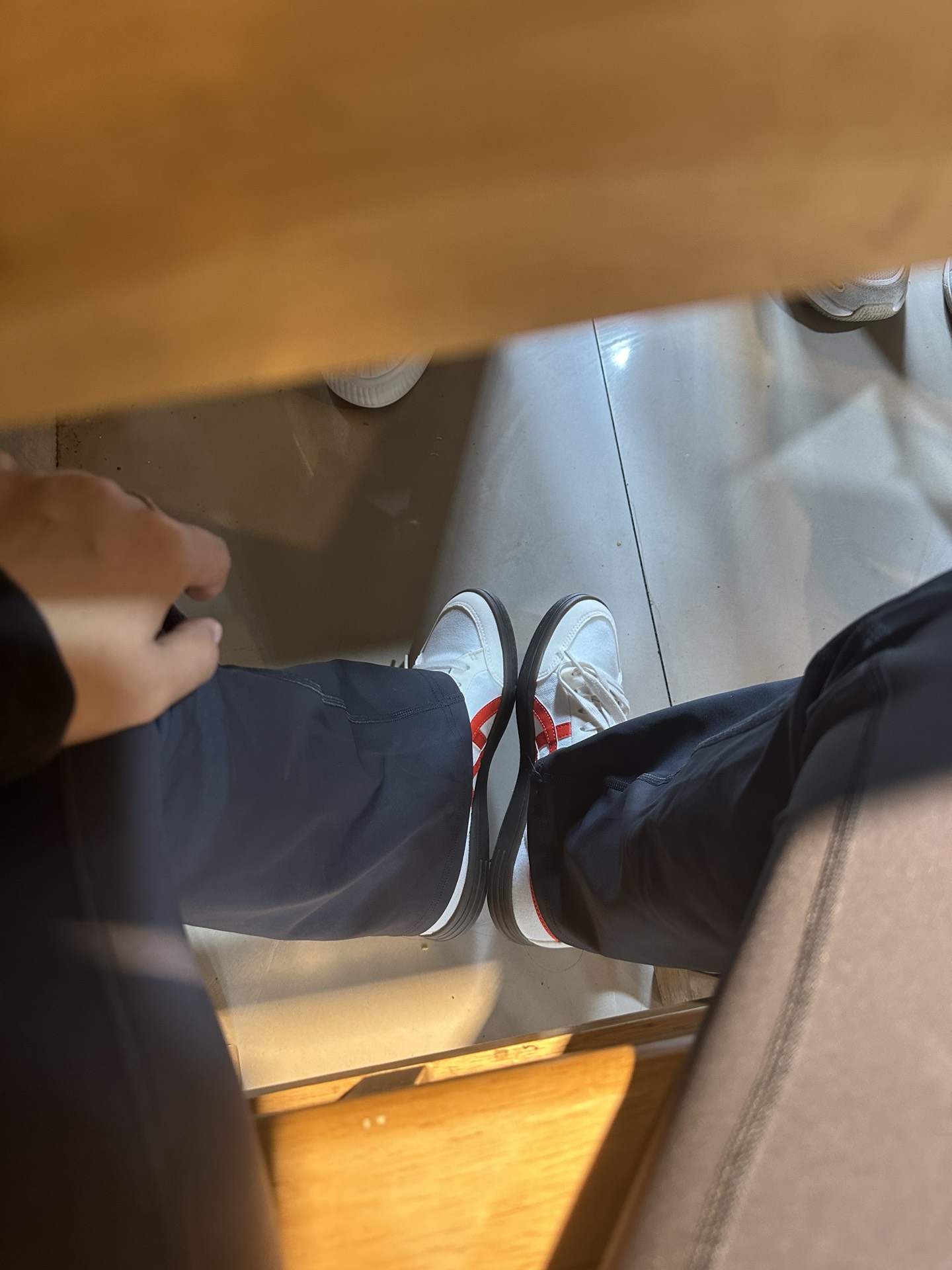 custom review-Onitsuka Tiger Advanti Low Топ Скейтборд Кроссовки Унисекс Бежевый Белый Красный