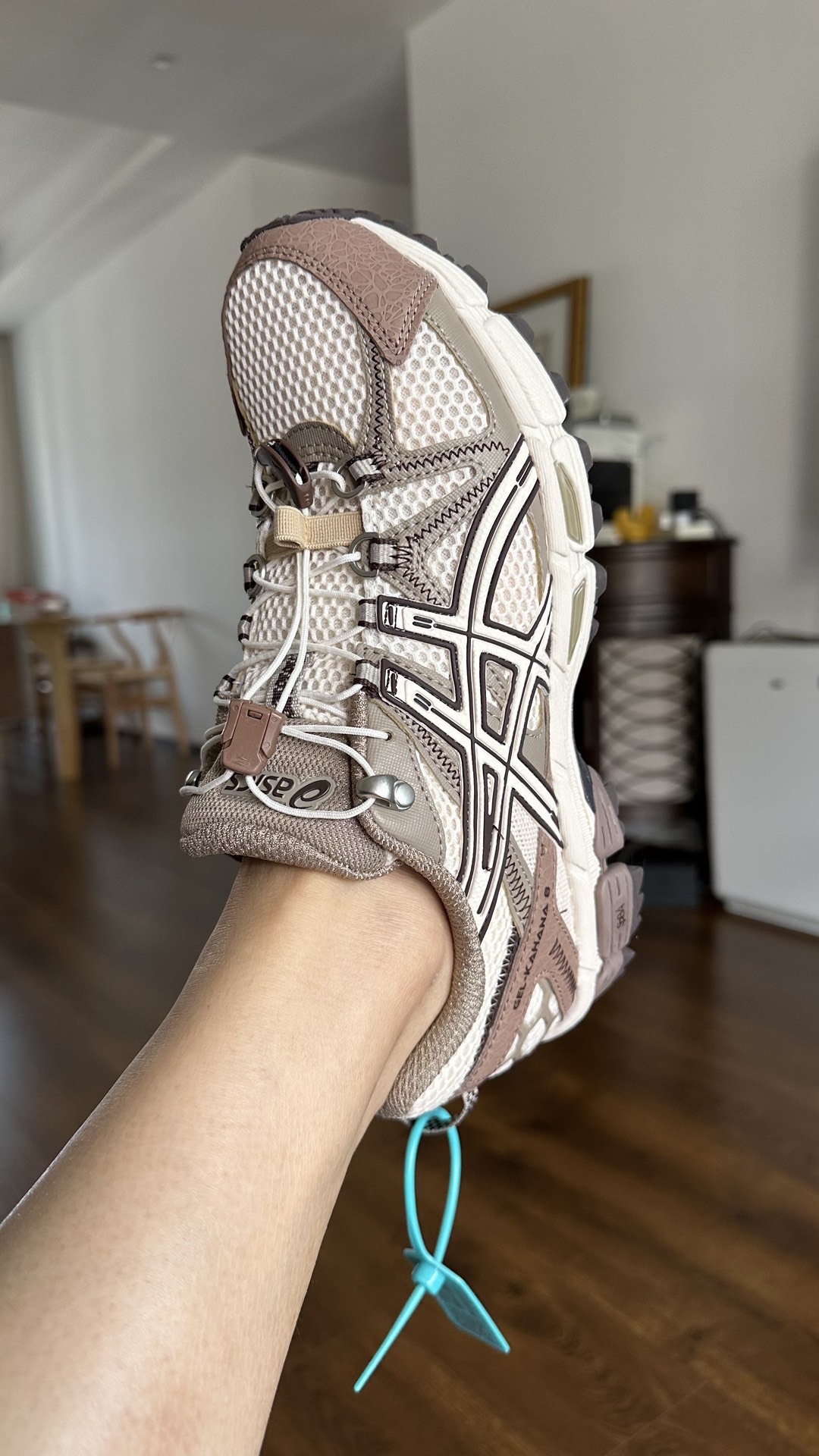 custom review-Asics Gel Kahana 8 Устойчивый к истиранию Дышащий Верх Низкий Топ Повседневная Обувь для Трейл-Бега Мужская Коричневый Белый