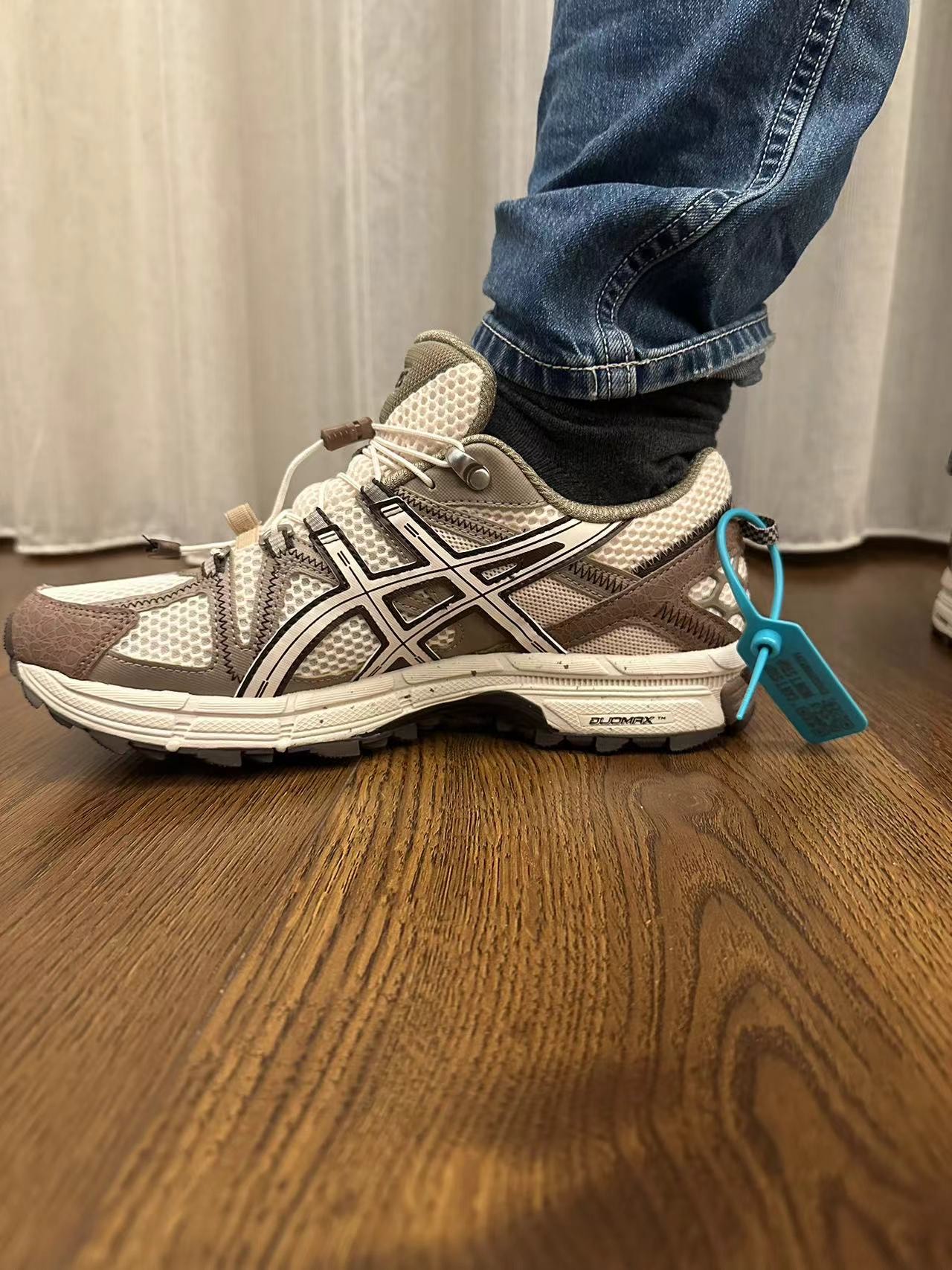 custom review-Asics Gel Kahana 8 Устойчивый к истиранию Дышащий Верх Низкий Топ Повседневная Обувь для Трейл-Бега Мужская Коричневый Белый