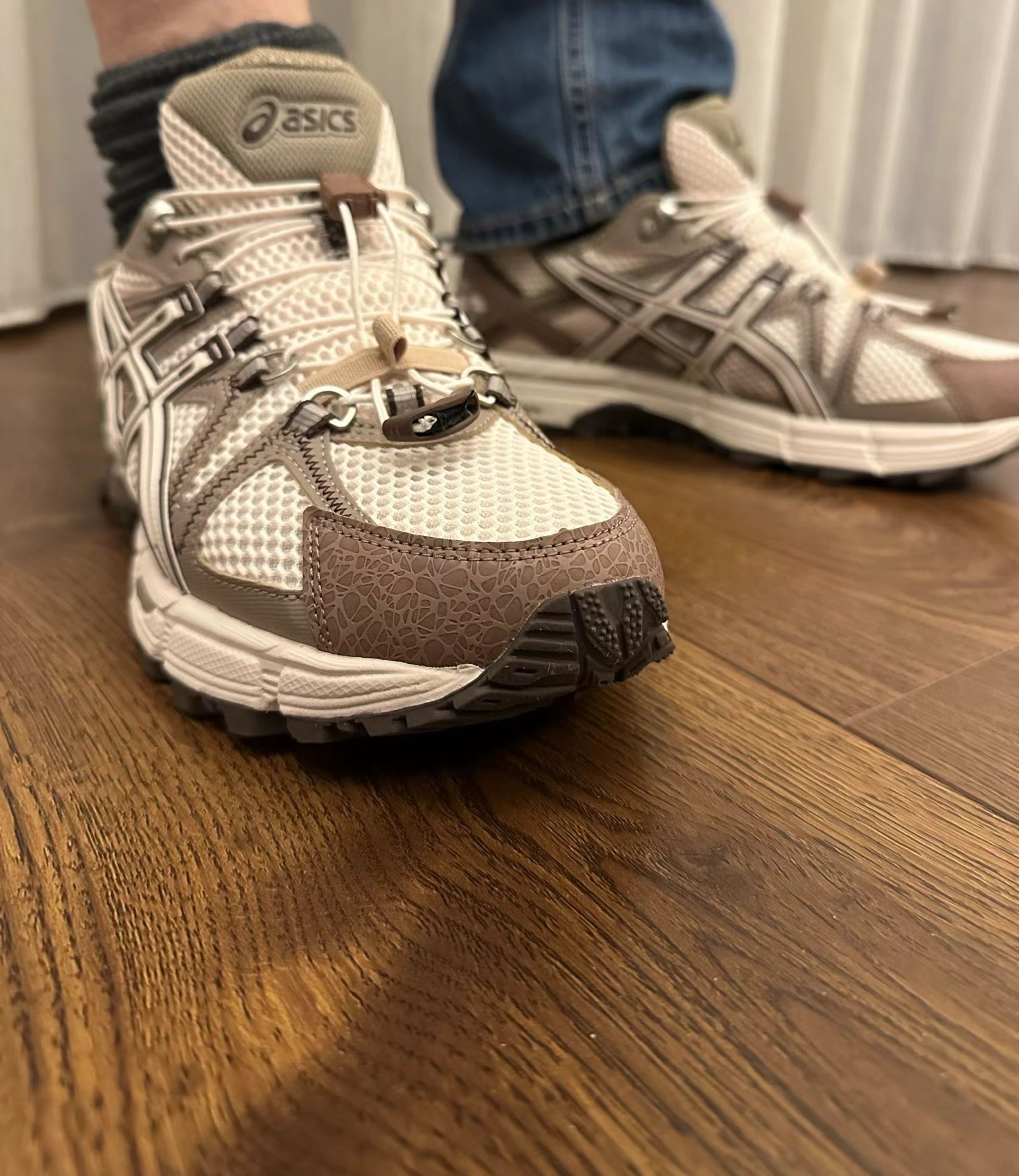 custom review-Asics Gel Kahana 8 Устойчивый к истиранию Дышащий Верх Низкий Топ Повседневная Обувь для Трейл-Бега Мужская Коричневый Белый