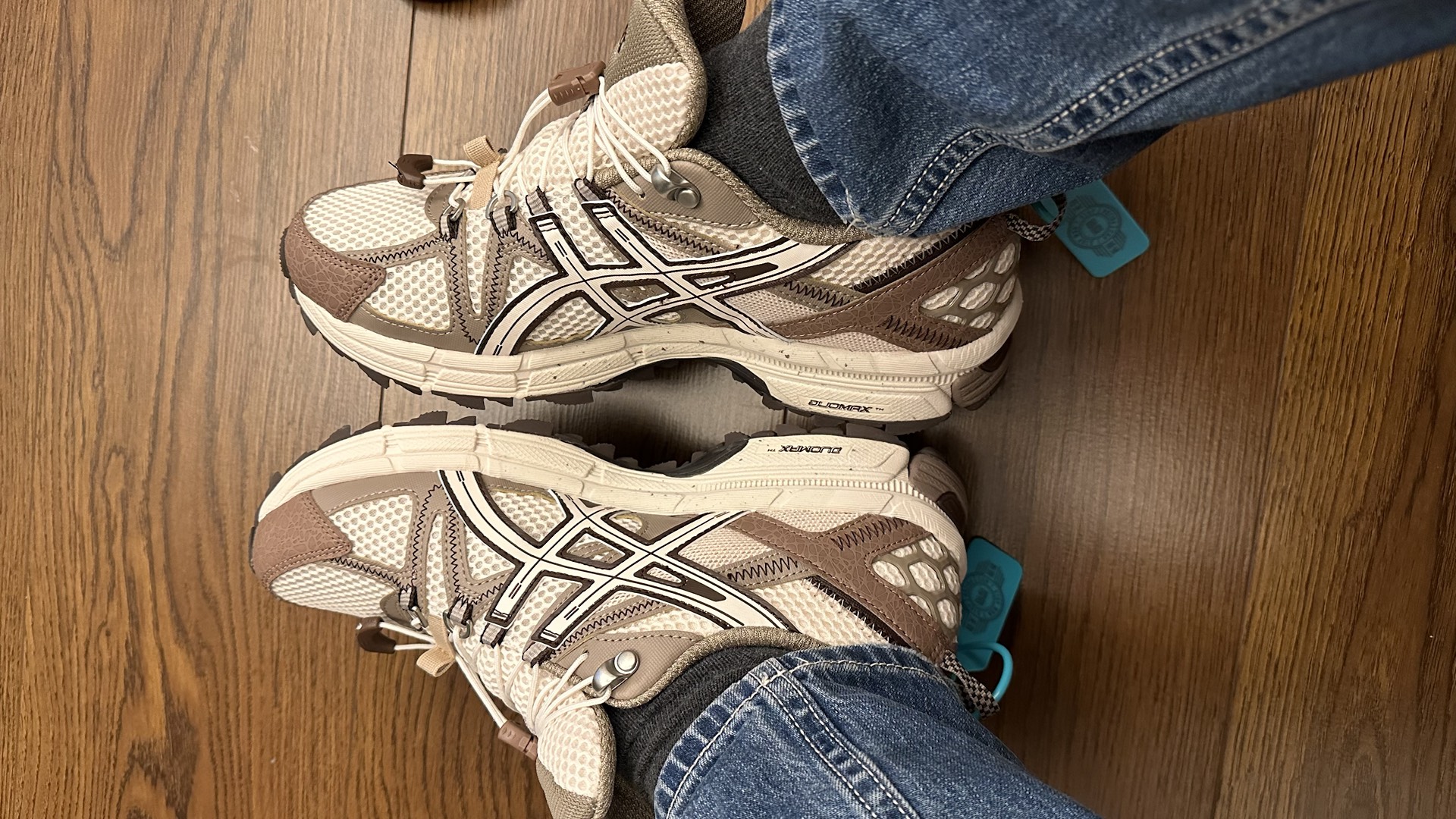 custom review-Asics Gel Kahana 8 Устойчивый к истиранию Дышащий Верх Низкий Топ Повседневная Обувь для Трейл-Бега Мужская Коричневый Белый