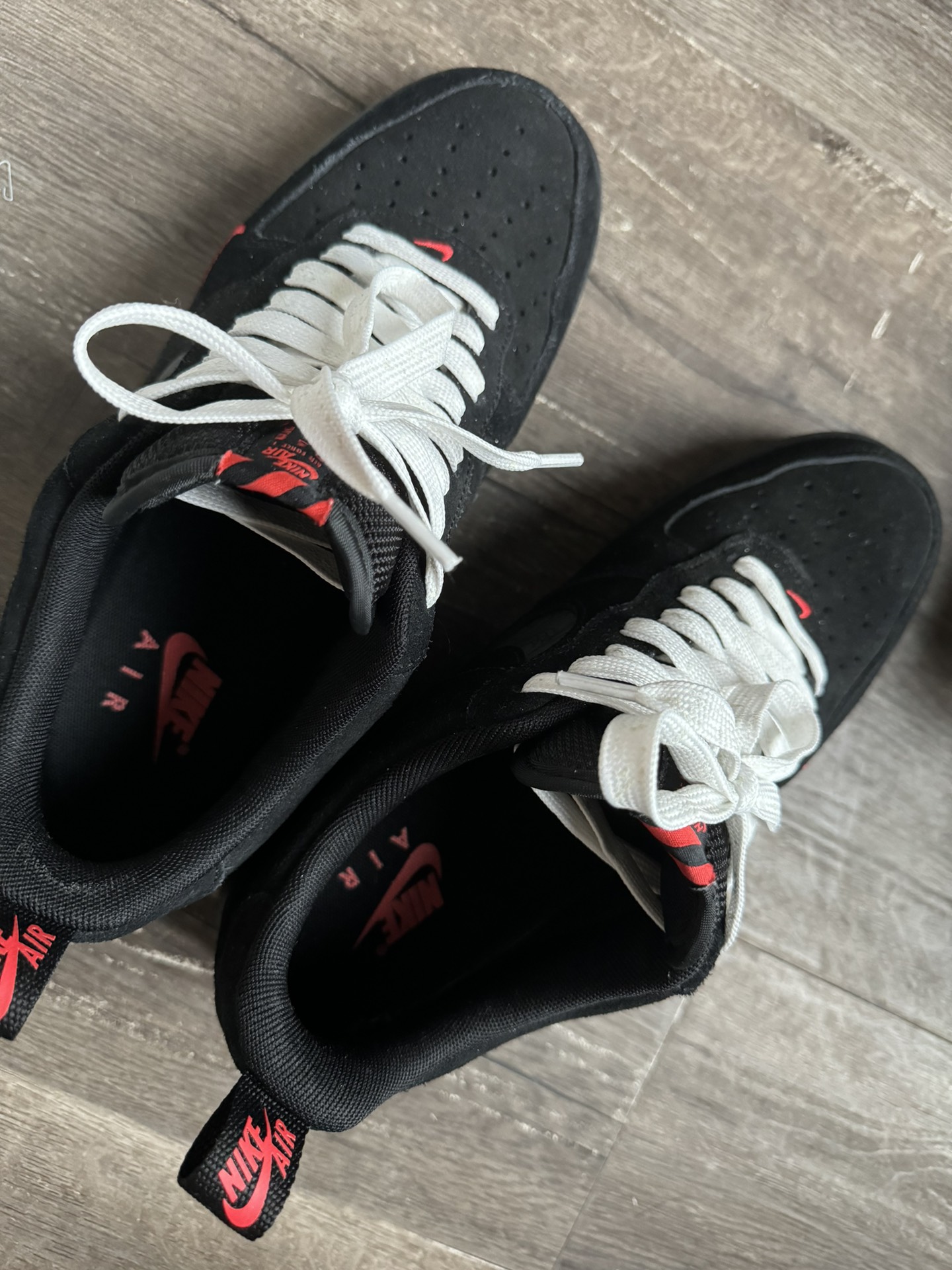 custom review-Nike Air Force 1 Low Топ Скейтборд Кроссовки Мужские Черные