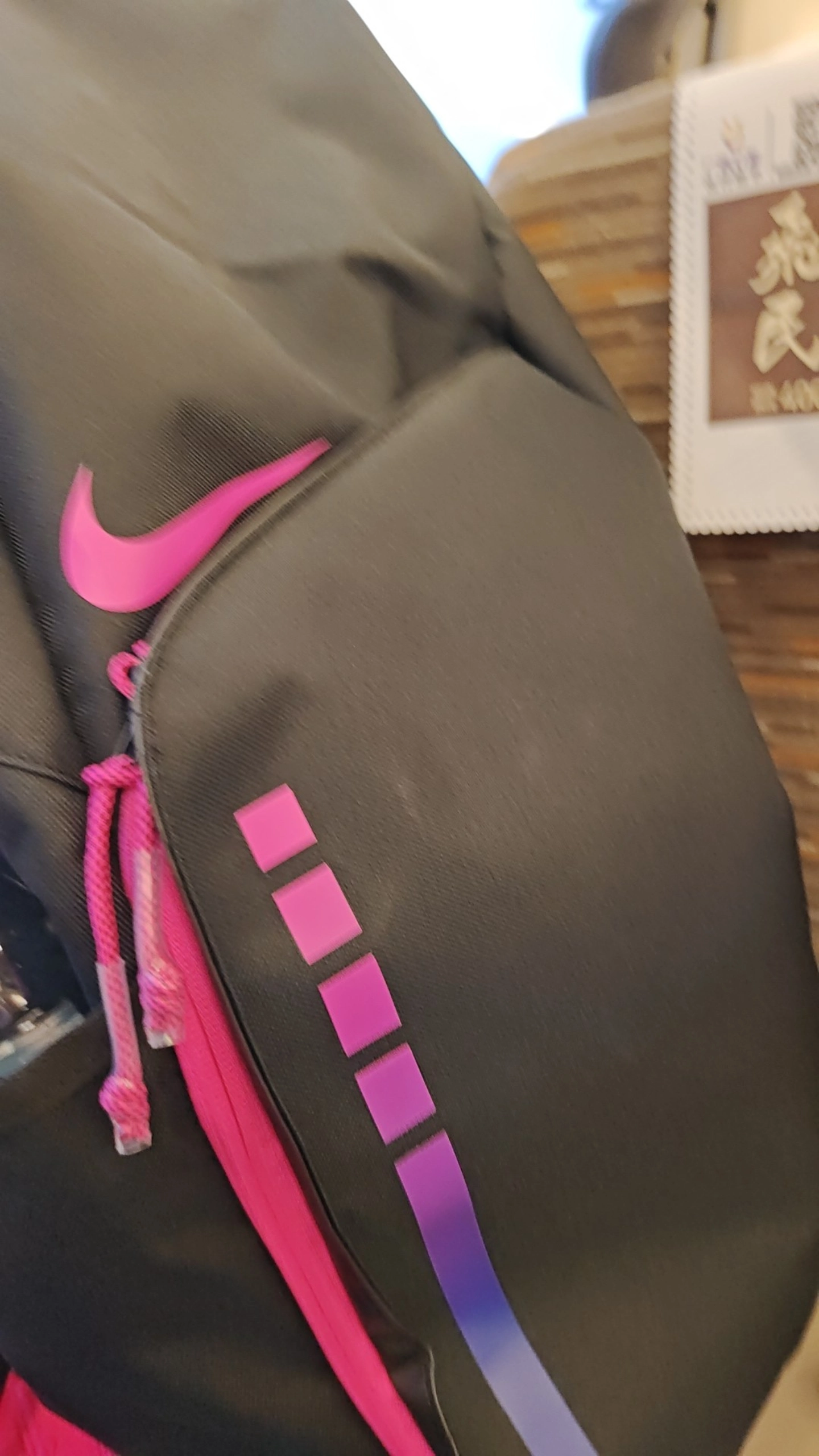 custom review-Nike Hoops Elite Backpack Kay Yow 2023 Bag 32L Men Backpack Black Fierce Pink
