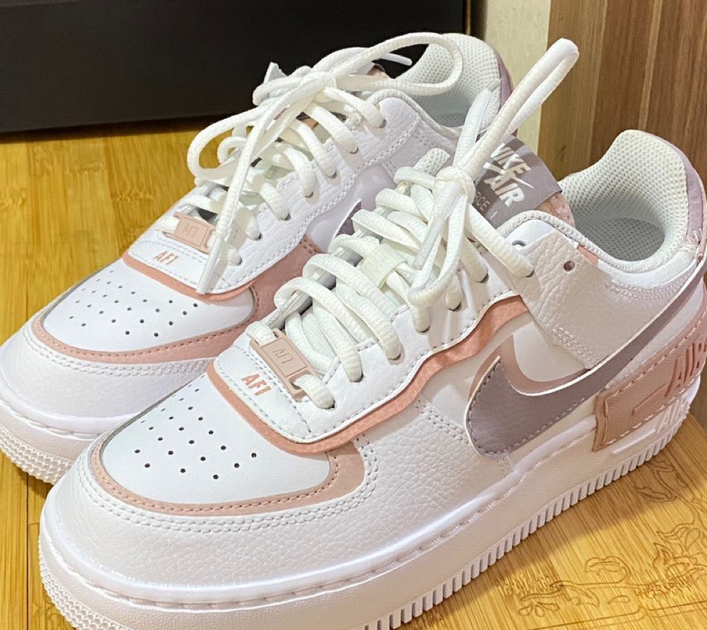 custom review-Nike Air Force 1 Shadow 'Amethyst Gray' Синтетическая кожа Спилок коровьей кожи Искусственная кожа