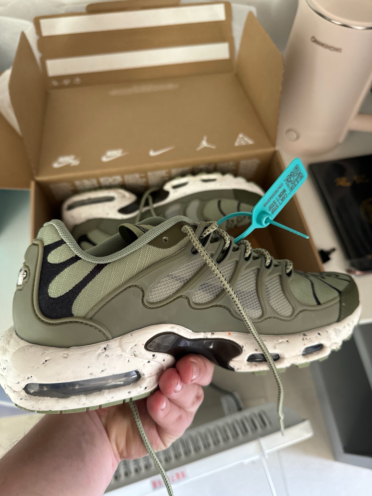 custom review-Nike Air Max Terrascape Plus Устойчивый к истиранию Дышащий Низкий Топ Casual Мужской Зеленый Черный