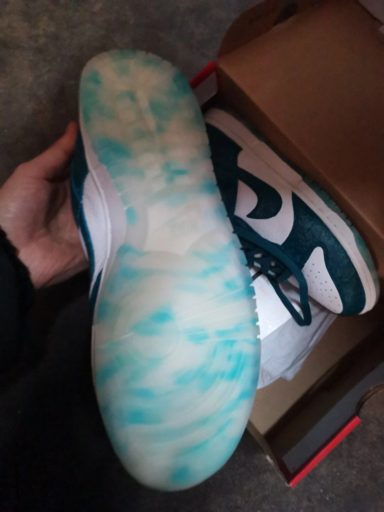 custom review-Nike Dunk 'Ocean' Low Топ Скейтборд Кроссовки Женские Синий