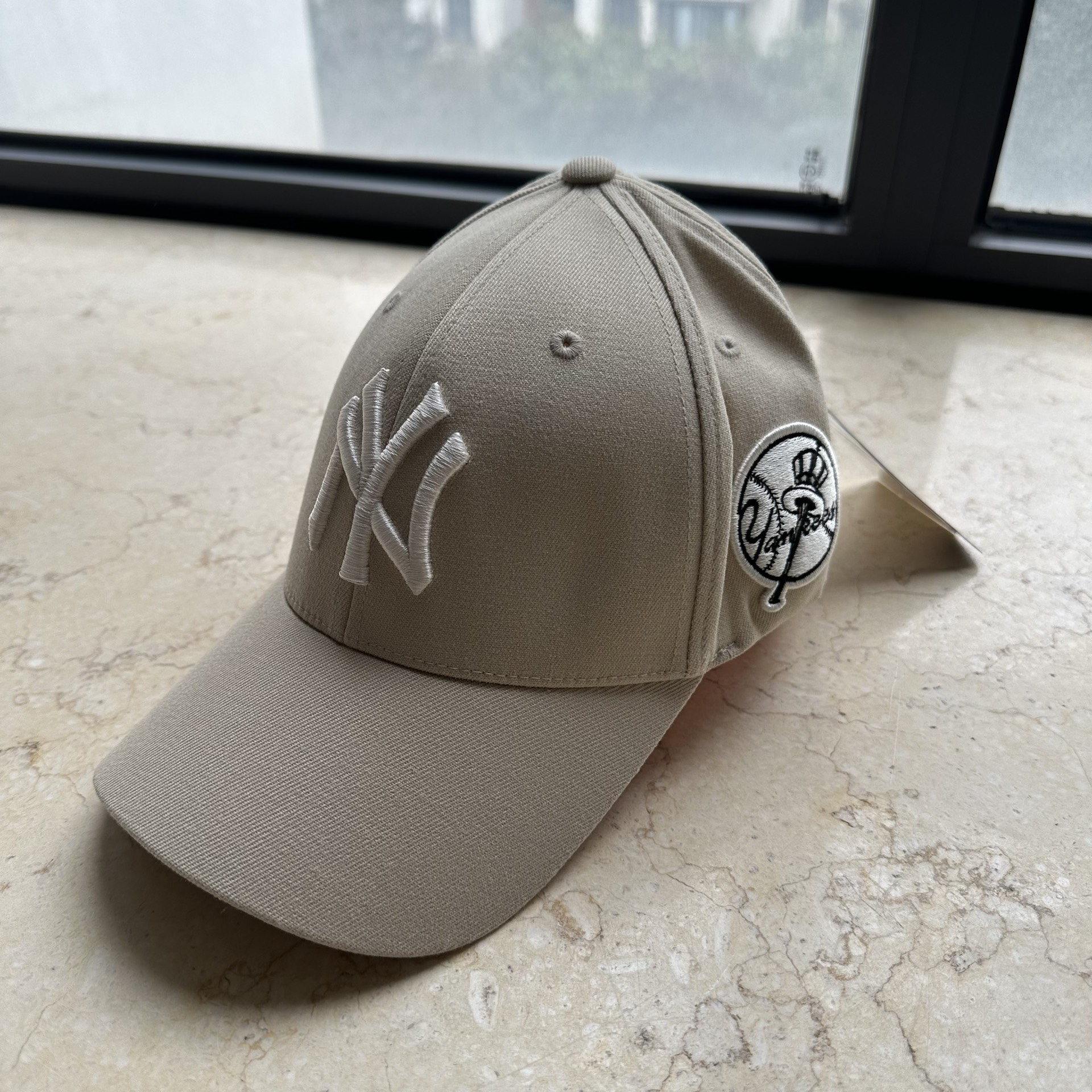 韩国mlb帽子洋基队ny标字母刺绣男女硬顶全封口棒球帽3acp1601n
