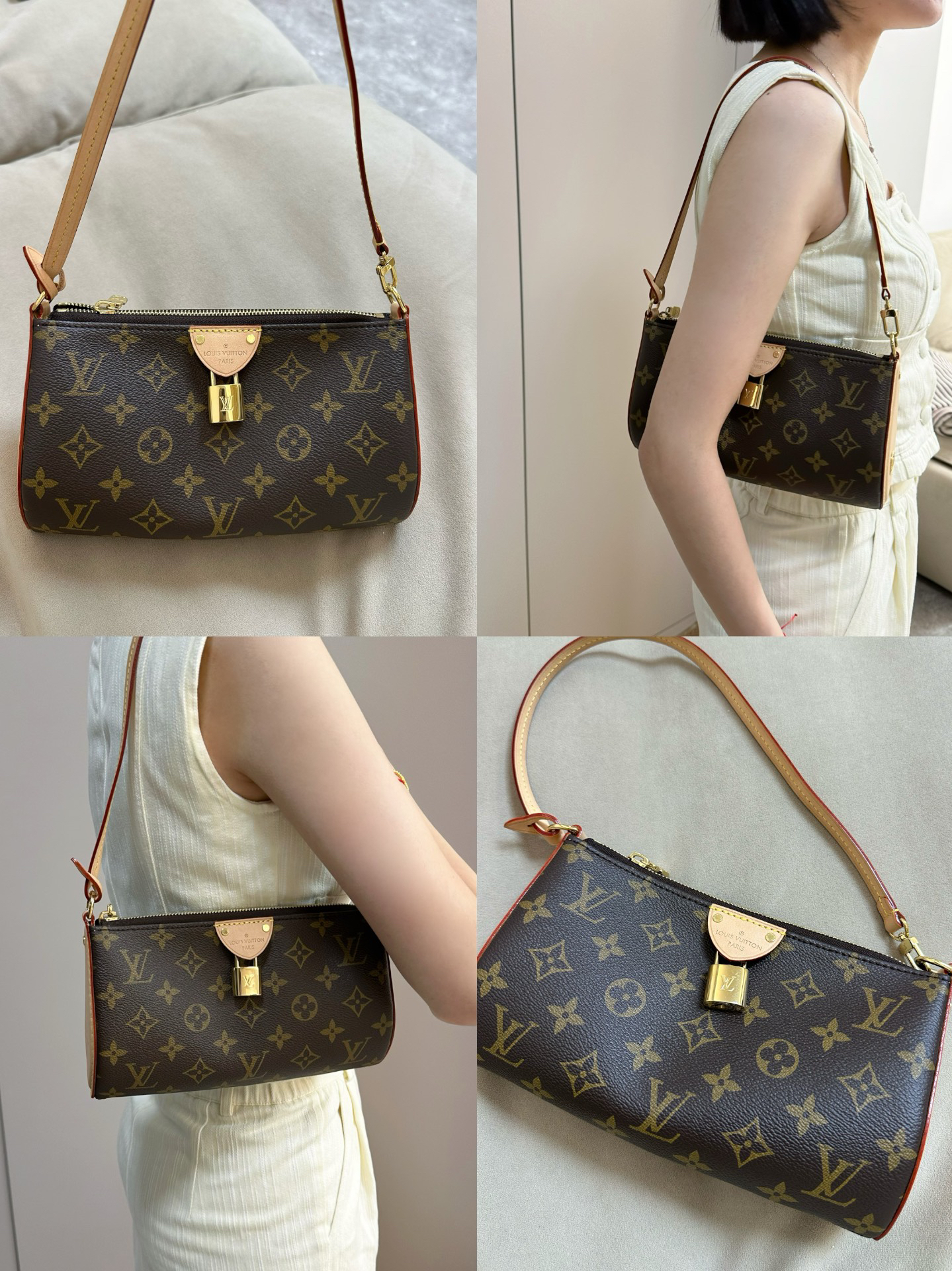 lv锁头腋下包👛pochette tirette手袋👜