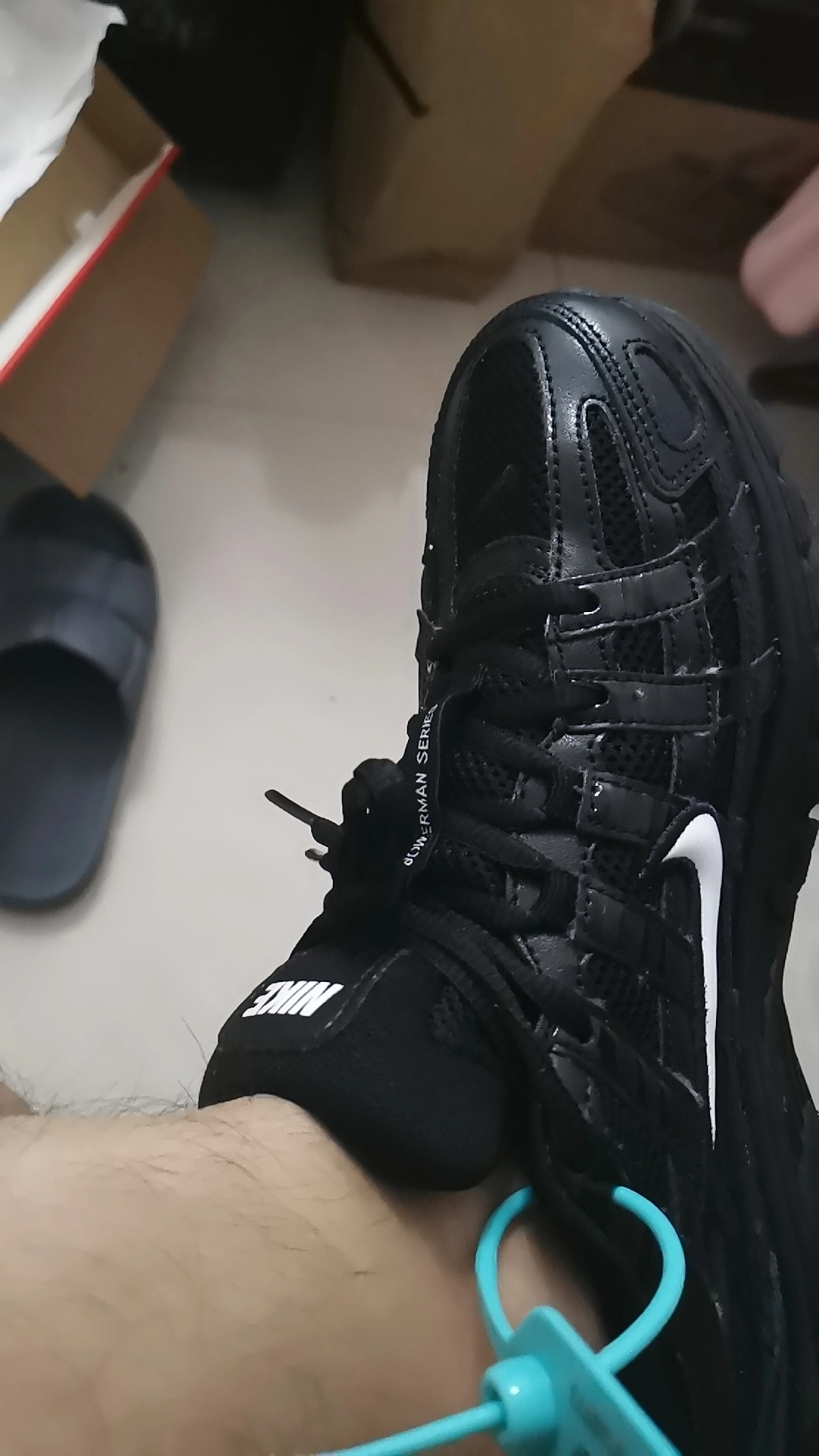 custom review-Nike P 6000 Амортизация устойчивый к истиранию дышащий низкий верх повседневная беговая обувь унисекс черный