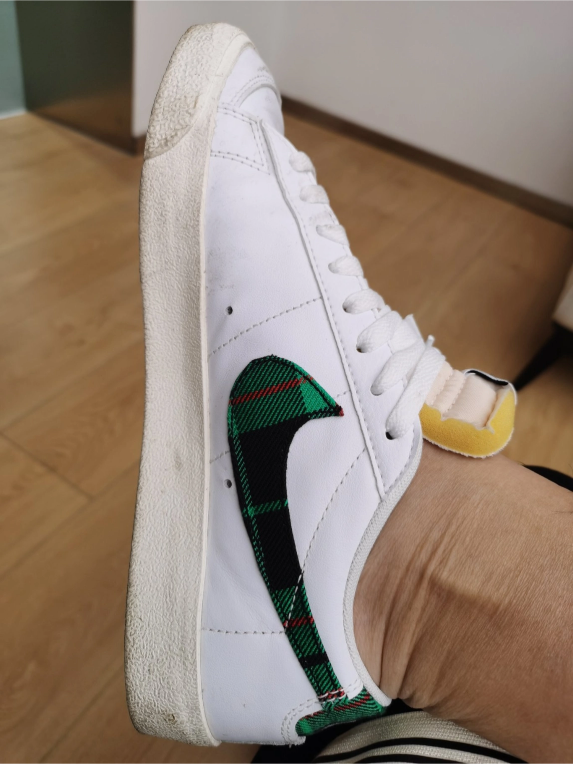 custom review-Nike Blazer Low Топ Скейтборд Кроссовки Мужские Белые Зеленые