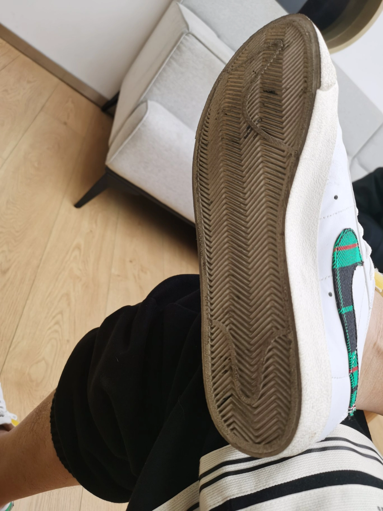 custom review-Nike Blazer Low Топ Скейтборд Кроссовки Мужские Белые Зеленые