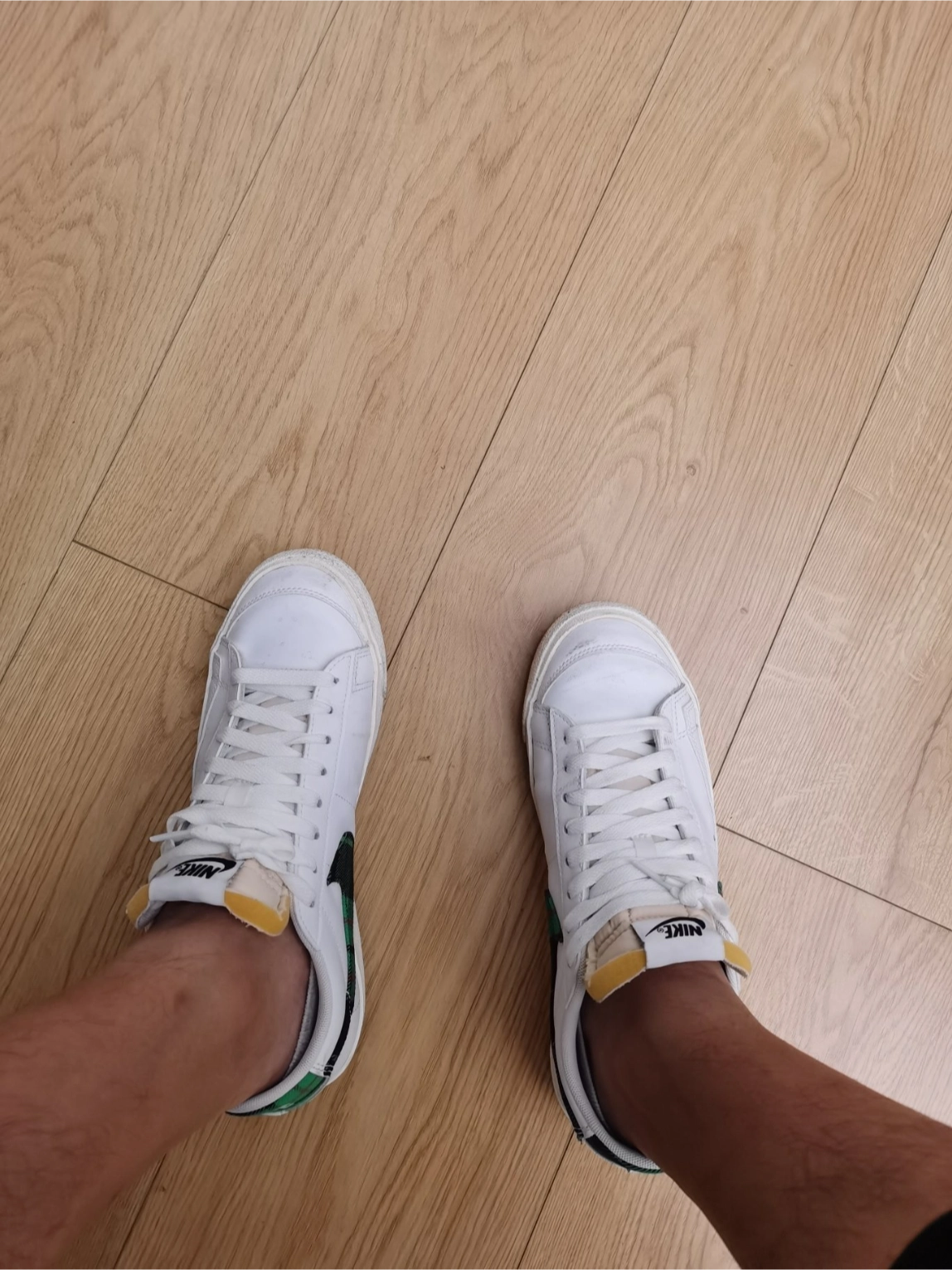 custom review-Nike Blazer Low Топ Скейтборд Кроссовки Мужские Белые Зеленые