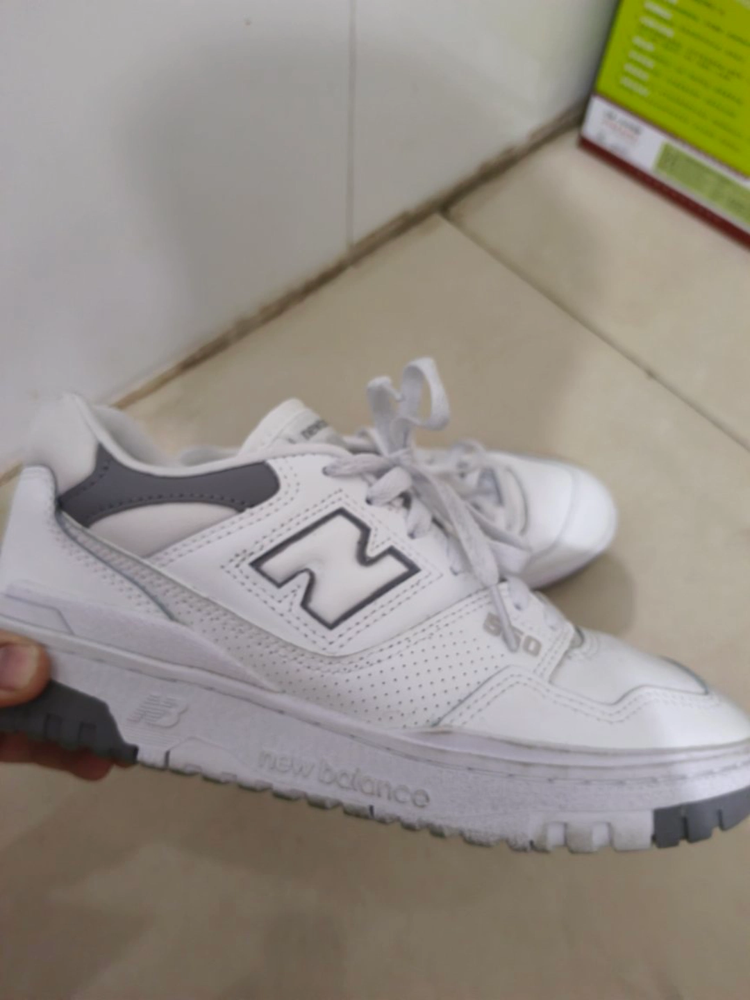 custom review-New Balance NB 550 Амортизация Износостойкий Низкий Топ Винтажные Баскетбольные Кроссовки Унисекс Белый Серый