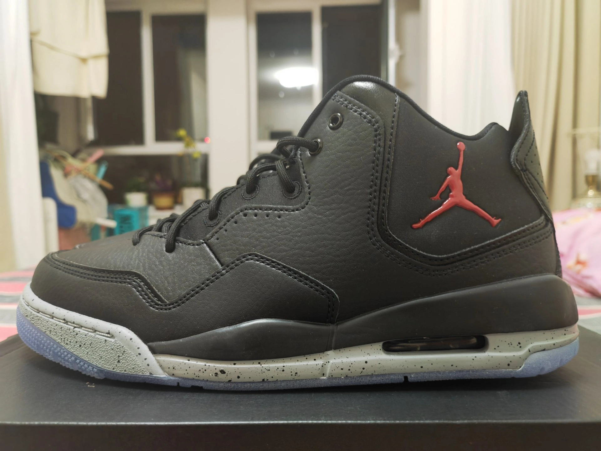 custom review-Jordan Courtside 23 Black Particle Grey