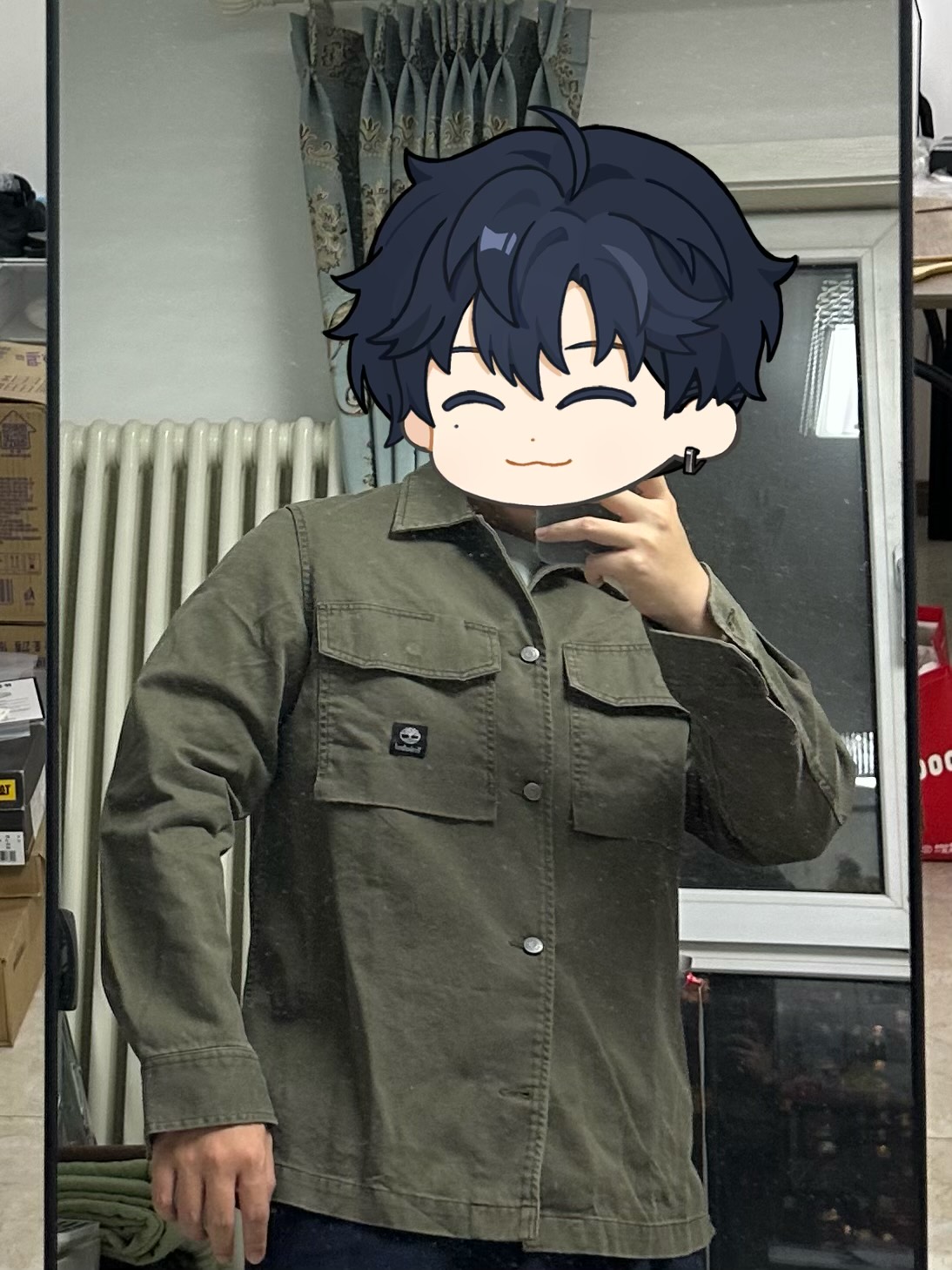 custom review-Timberland SS24 Рубашка Мужская Армейская Зеленая