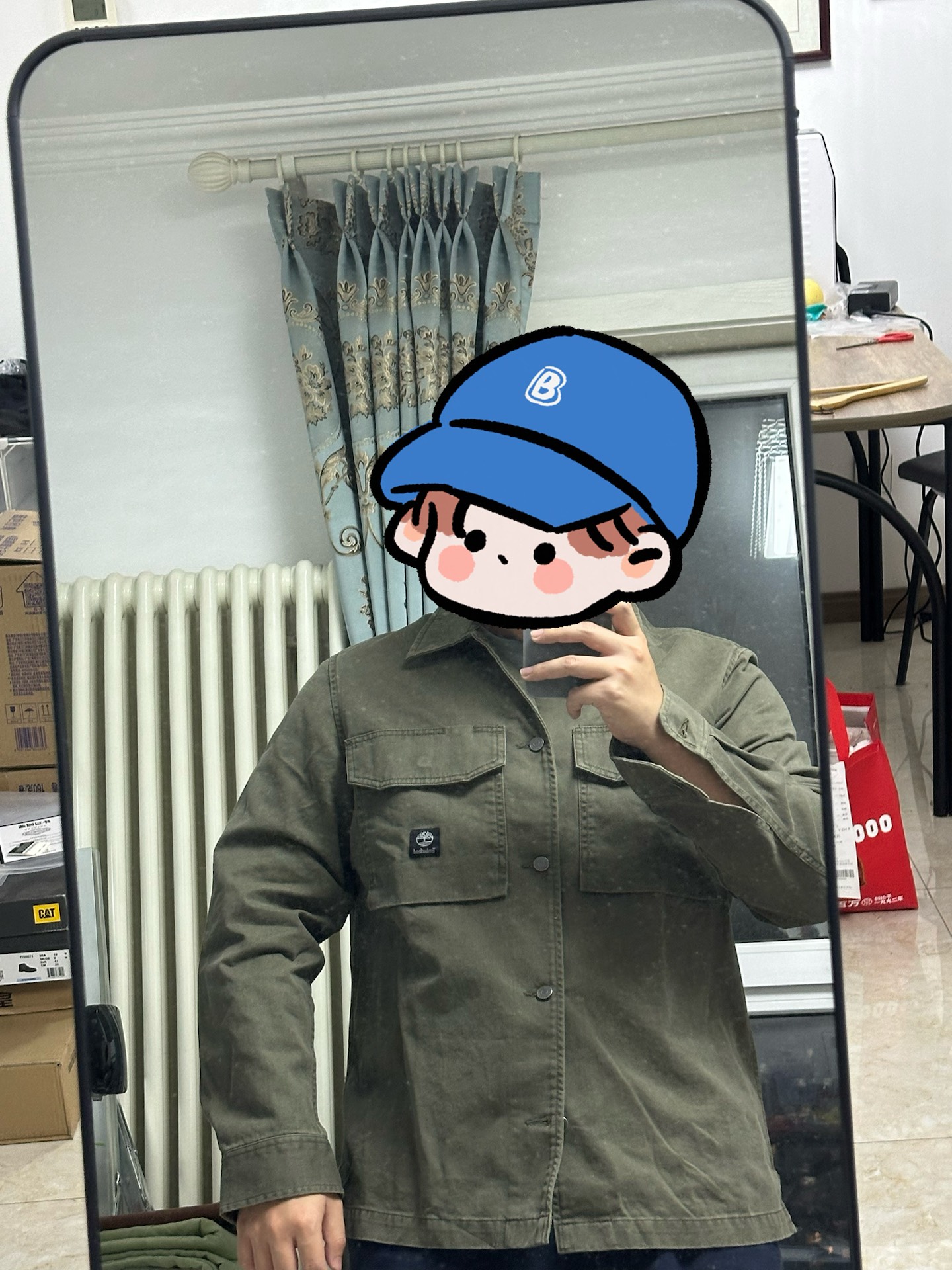 custom review-Timberland SS24 Рубашка Мужская Армейская Зеленая