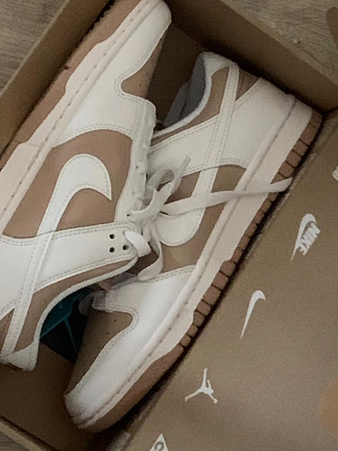 custom review-Nike Dunk Next Nature 'Конопля' Низкие Кроссовки для скейтбординга Женские Бежевые