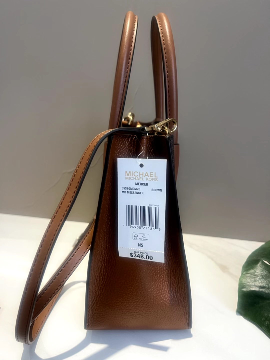 custom review-MICHAEL KORS Mercer Artificial Leather Accordion Bag Single Shoulder Bag Medium Women's Dark Brown Leather Brown
