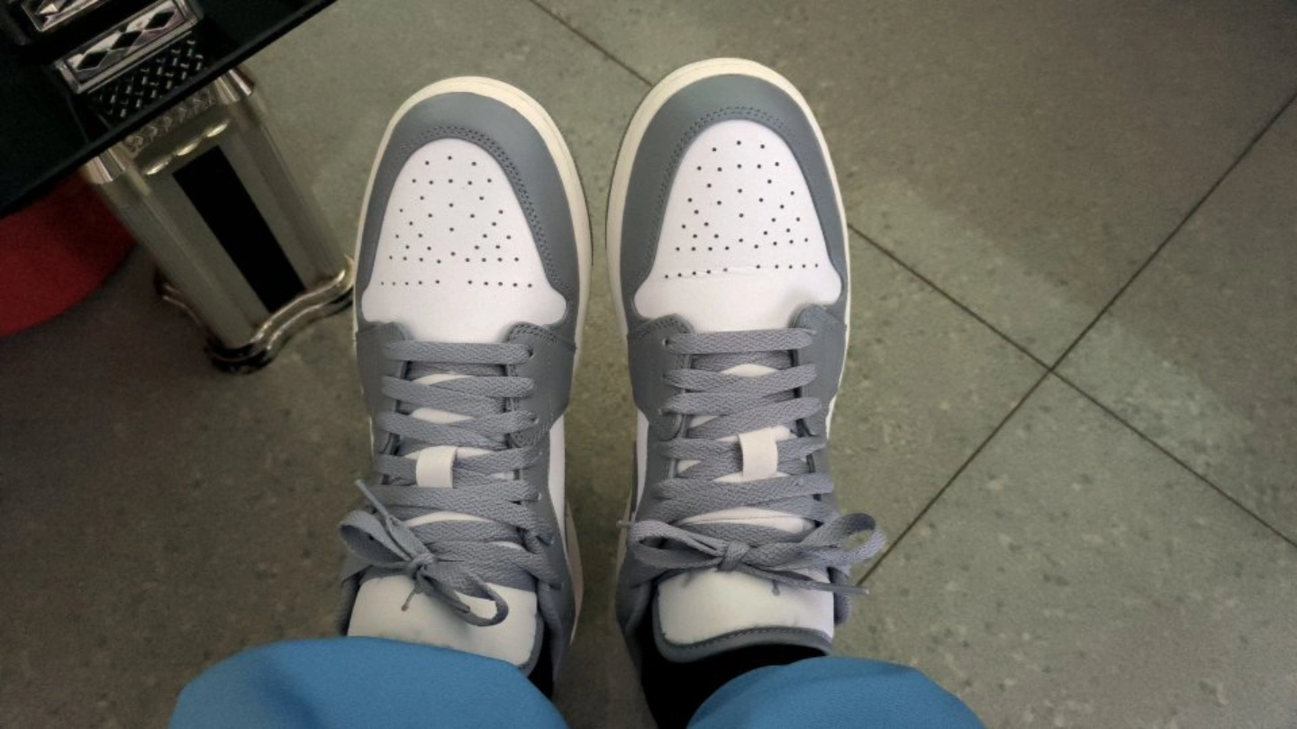 custom review-JORDAN Air JORDAN 1 Low Vintage Stealth Grey
