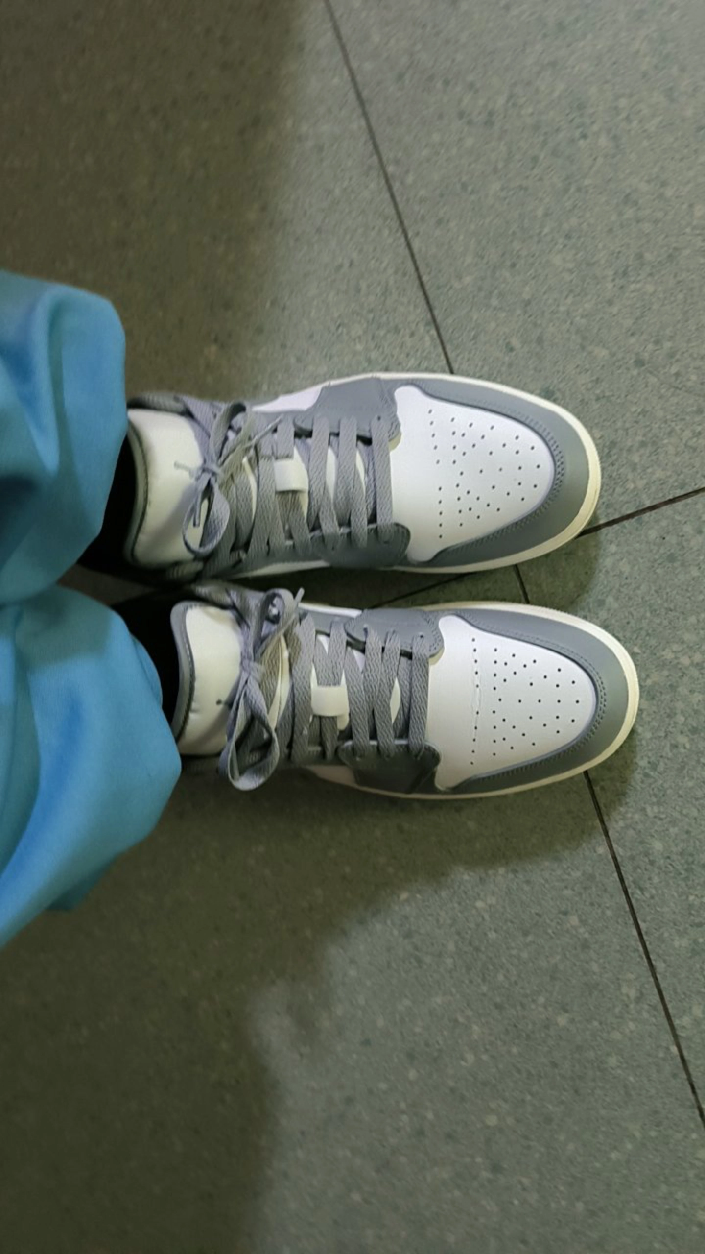 custom review-JORDAN Air JORDAN 1 Low Vintage Stealth Grey