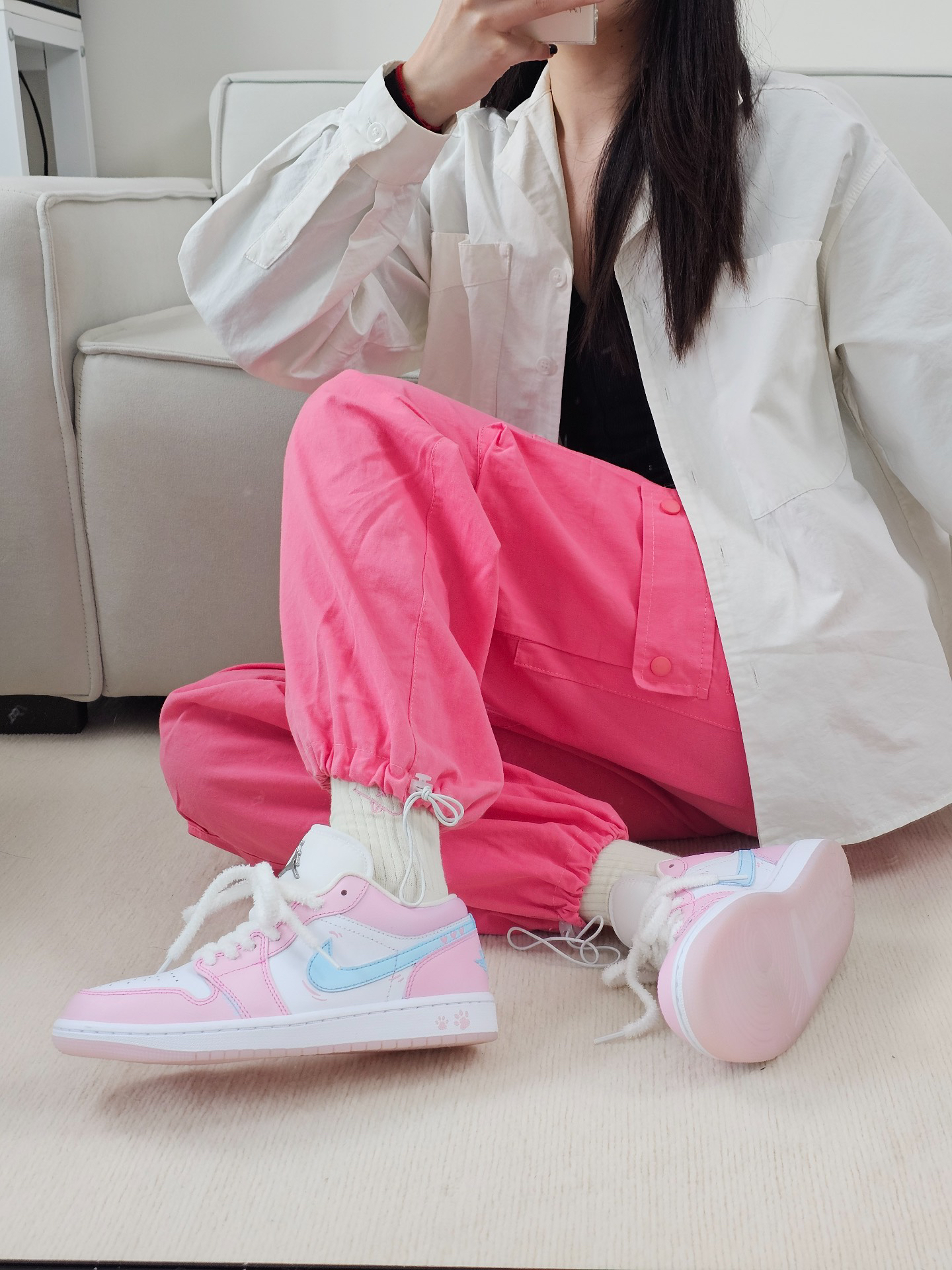 粉色nike真的是拿捏我的心巴?我看是谁还没有aj