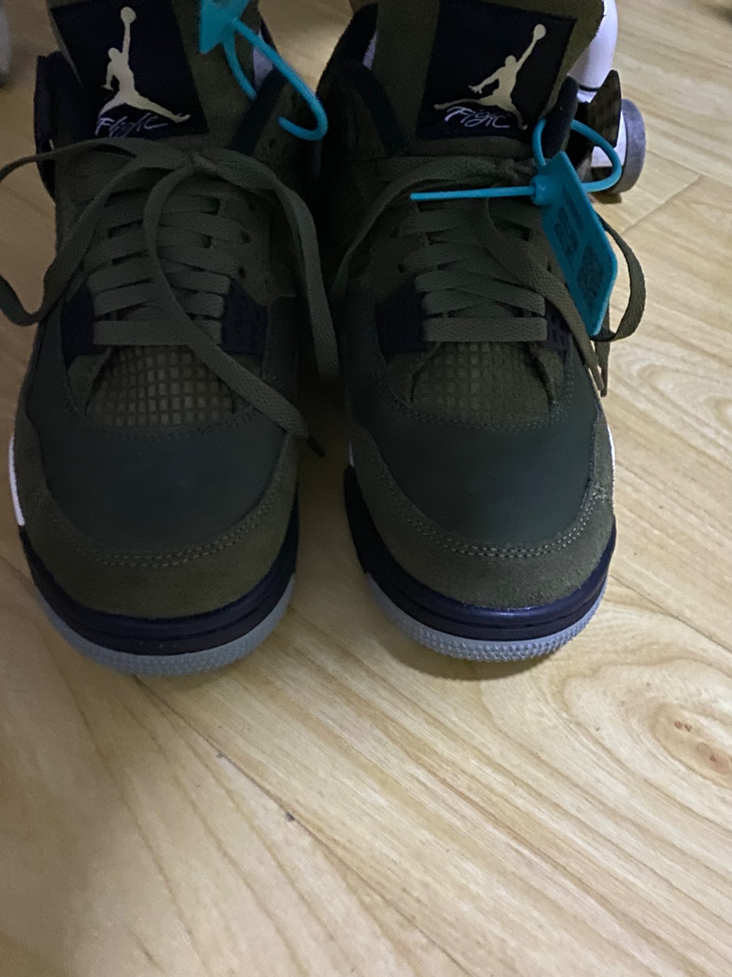 custom review-Jordan Air Джордан 4 'Оливковый' MID Топ Винтажные баскетбольные кроссовки Мужской Армейский зеленый