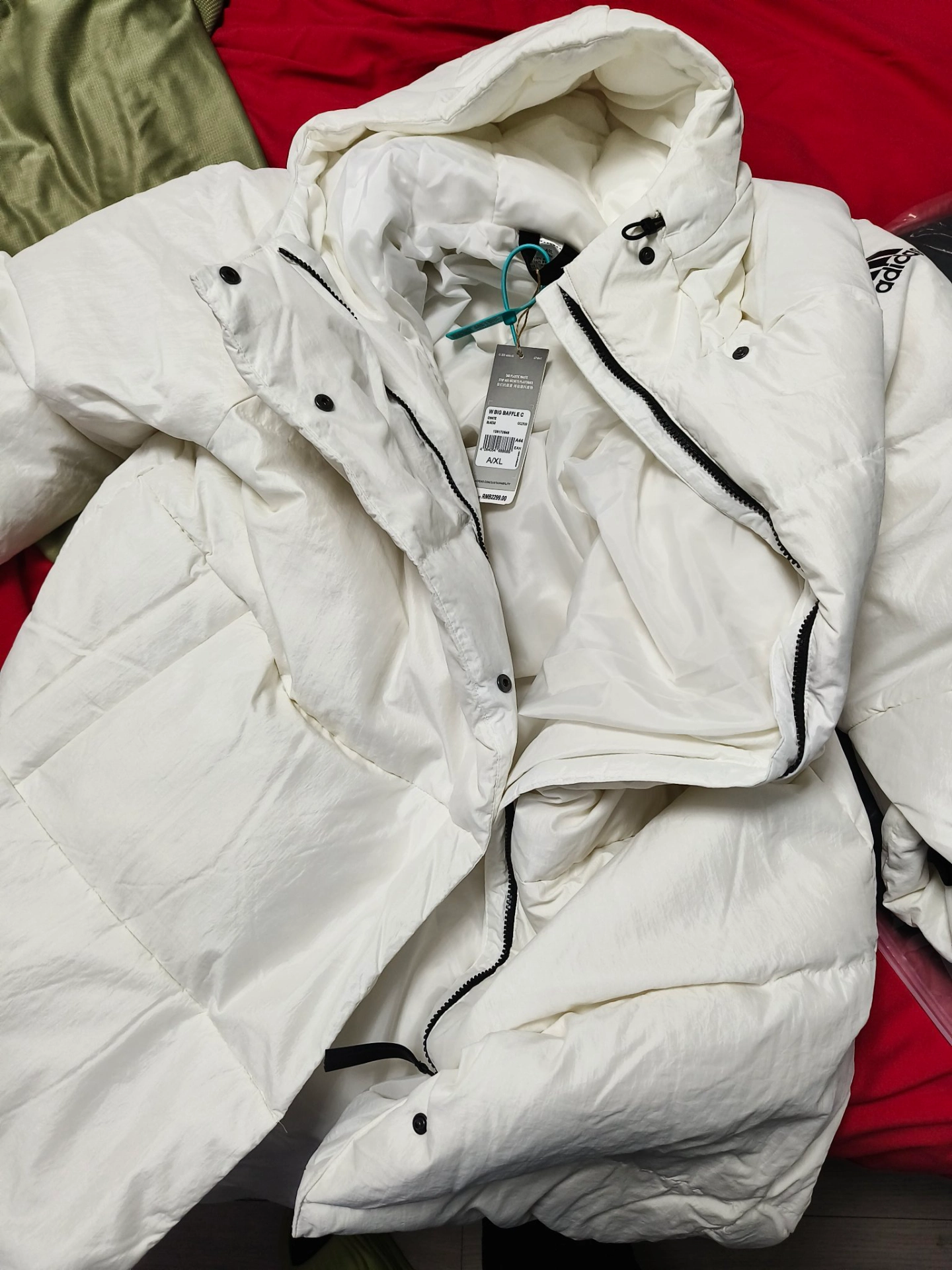 custom review-Adidas Пуховик Зимний Женский Белый