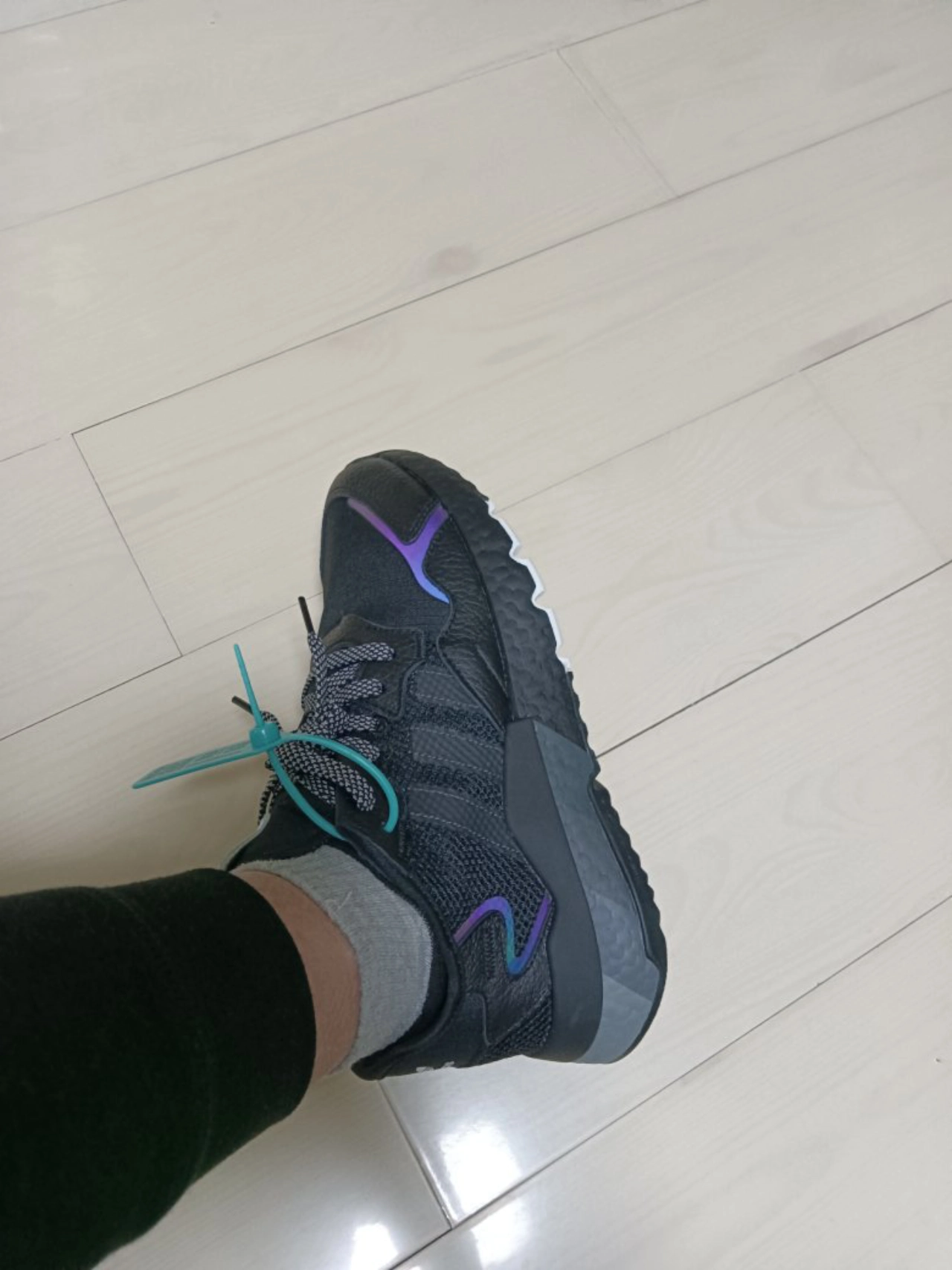 custom review-Adidas Originals Nite Jogger Устойчивый к истиранию Дышащий Низкий Топ Повседневная Обувь Унисекс Черный Серый Фиолетовый
