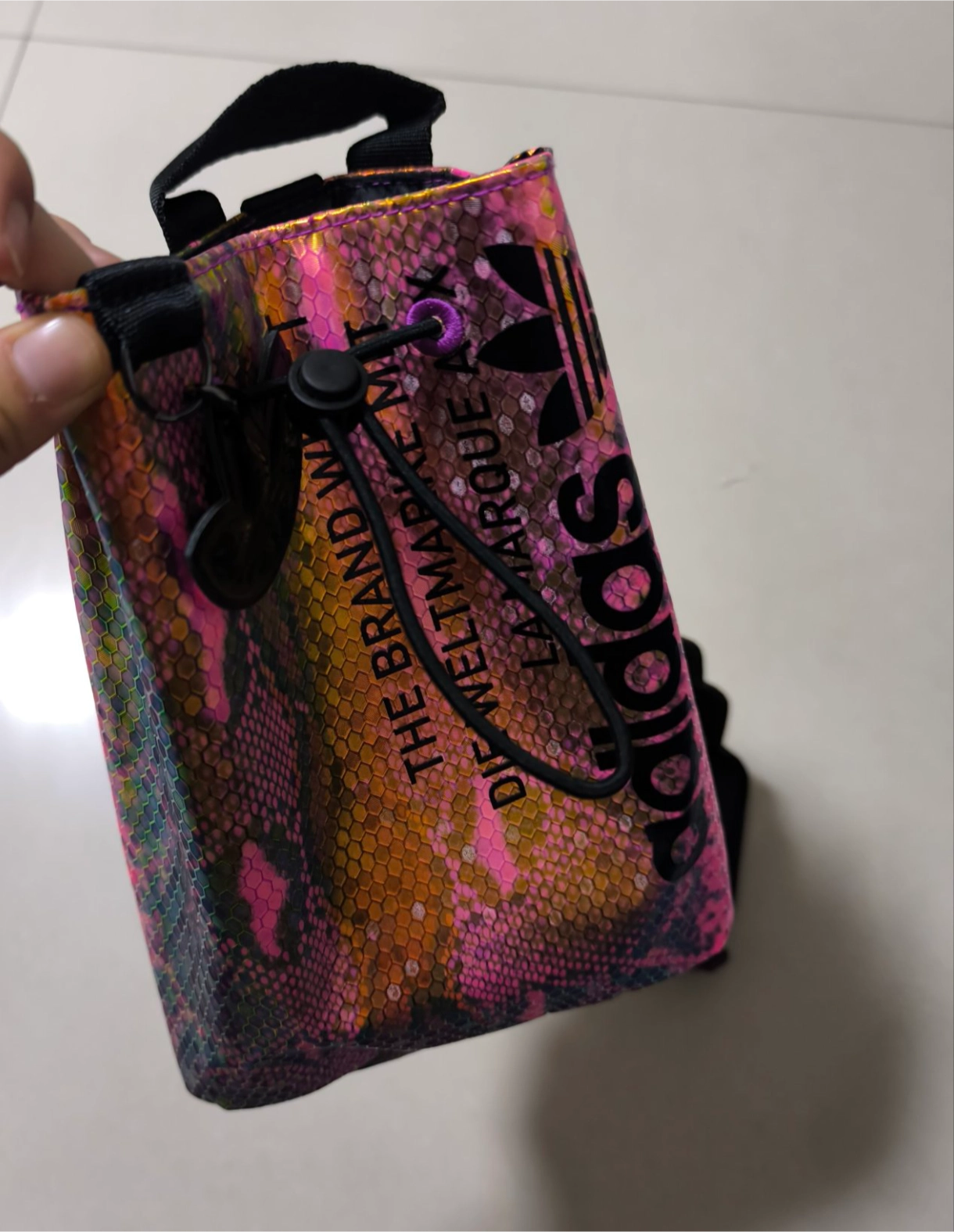 custom review-Adidas Originals Полиуретан Рюкзак Стандартный (Standard) Женский Лазерный Розовый