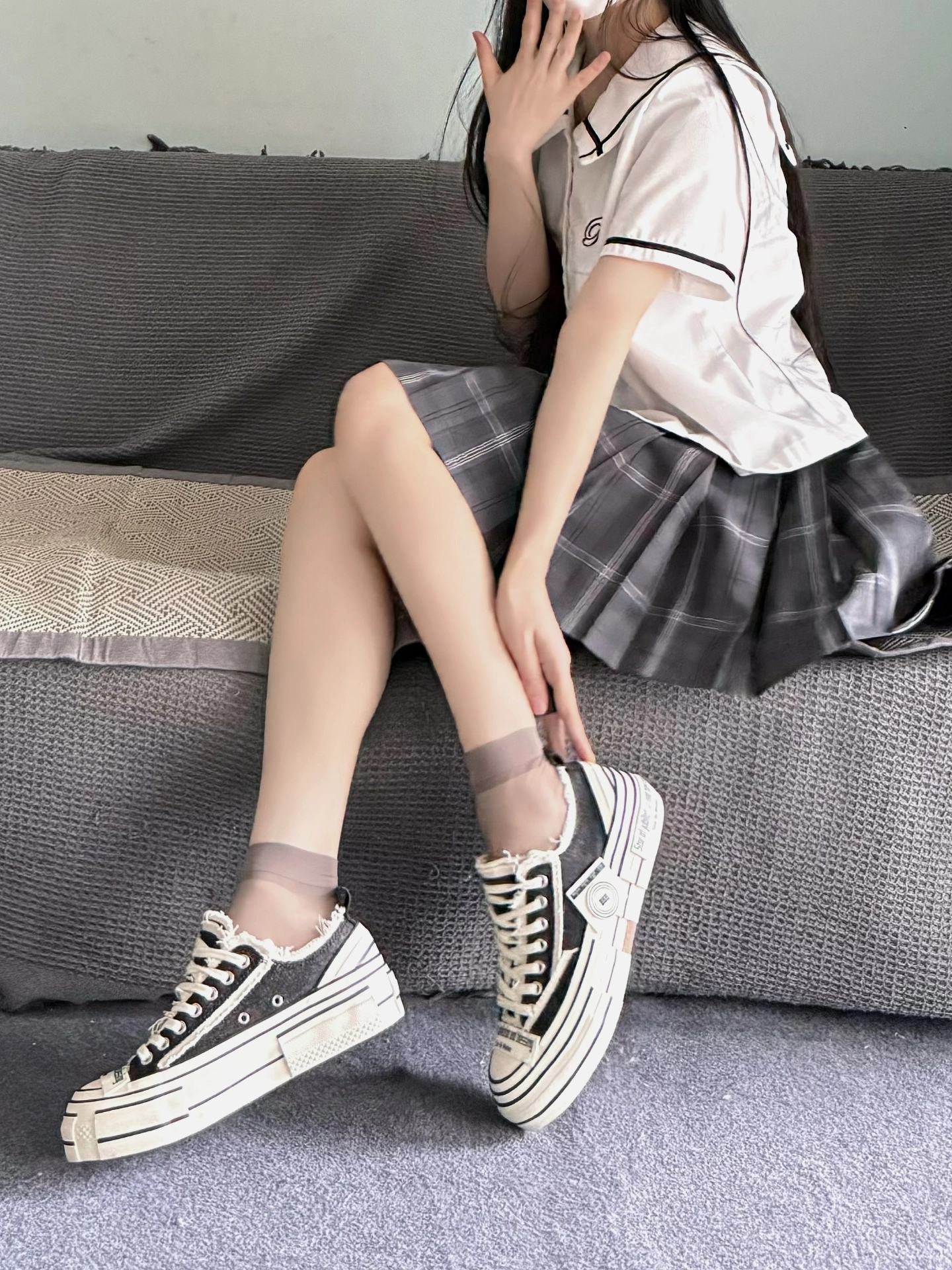 今天学生穿搭😀试试秋天复古经典的帆布鞋