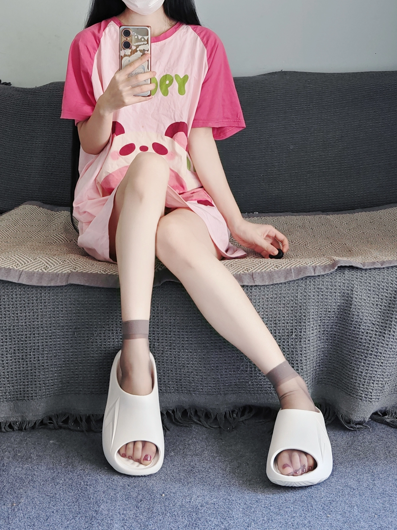 居家好物分享✨弹力十足的一字拖鞋