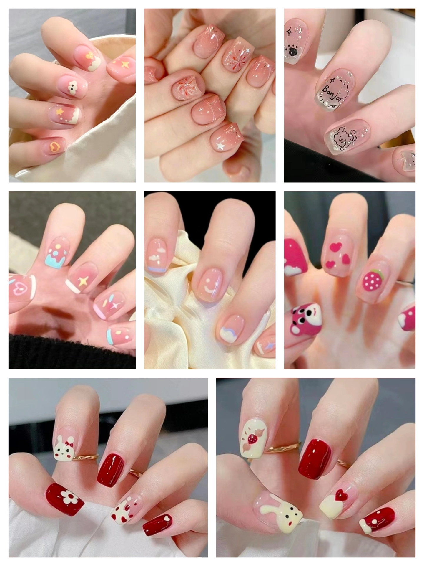 美甲之可爱显白系列