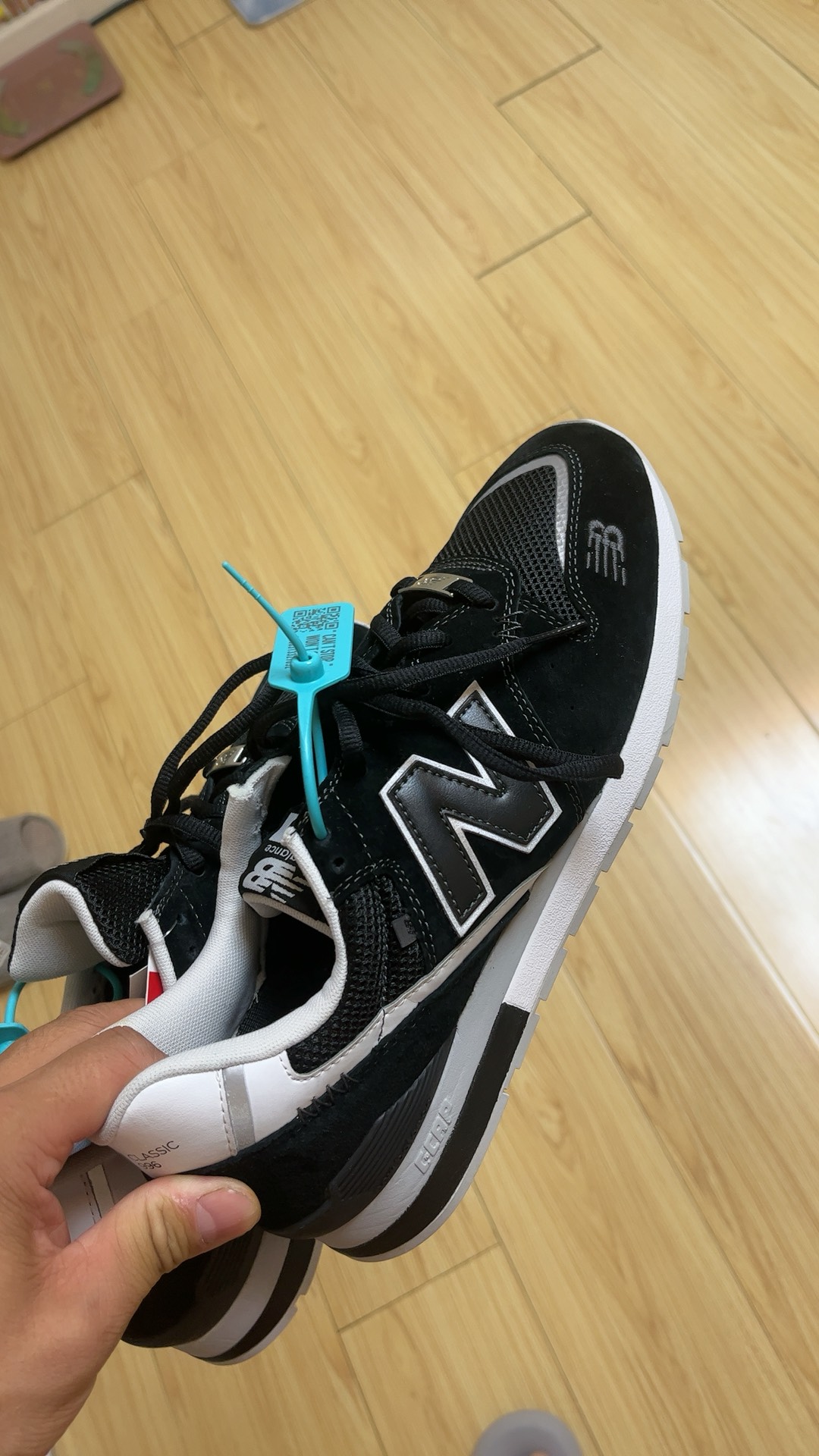 custom review-New Balance NB 996 Устойчивый к истиранию Низкий Топ Повседневная Городская Коммутерская Беговая Обувь Унисекс Черный Белый