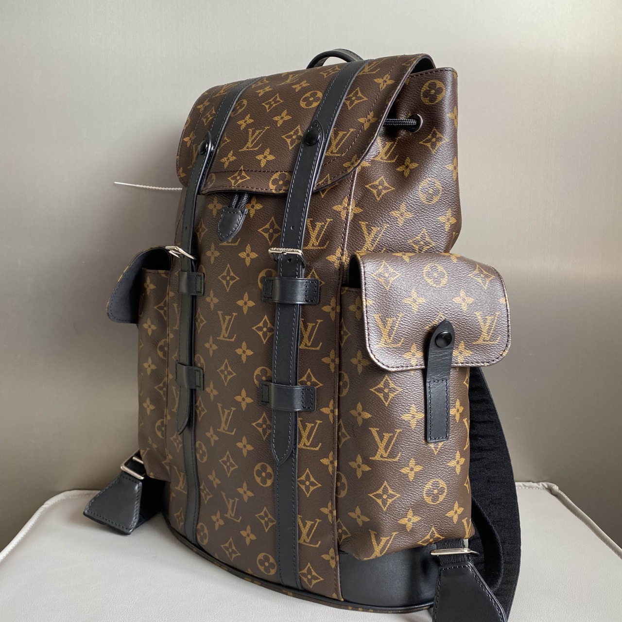 中号 男款 棕色 lv克里斯托弗棕花双肩包男包背包 #95分好物分享 #lv