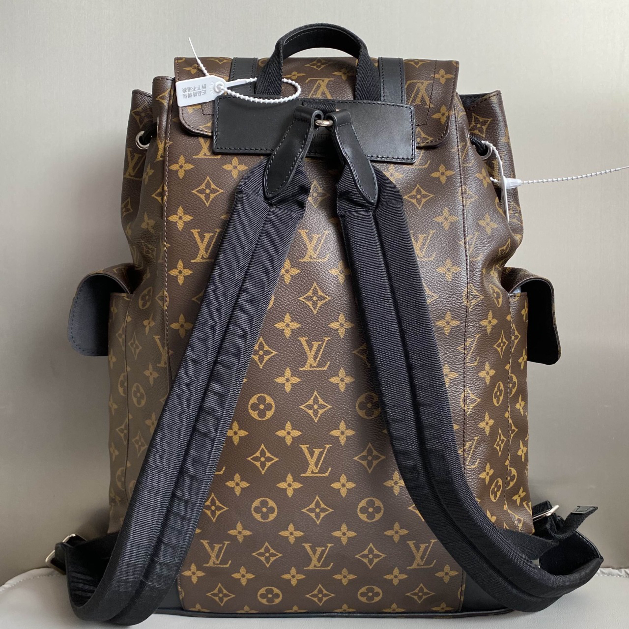 中号 男款 棕色 lv克里斯托弗棕花双肩包男包背包 #95分好物分享 #lv