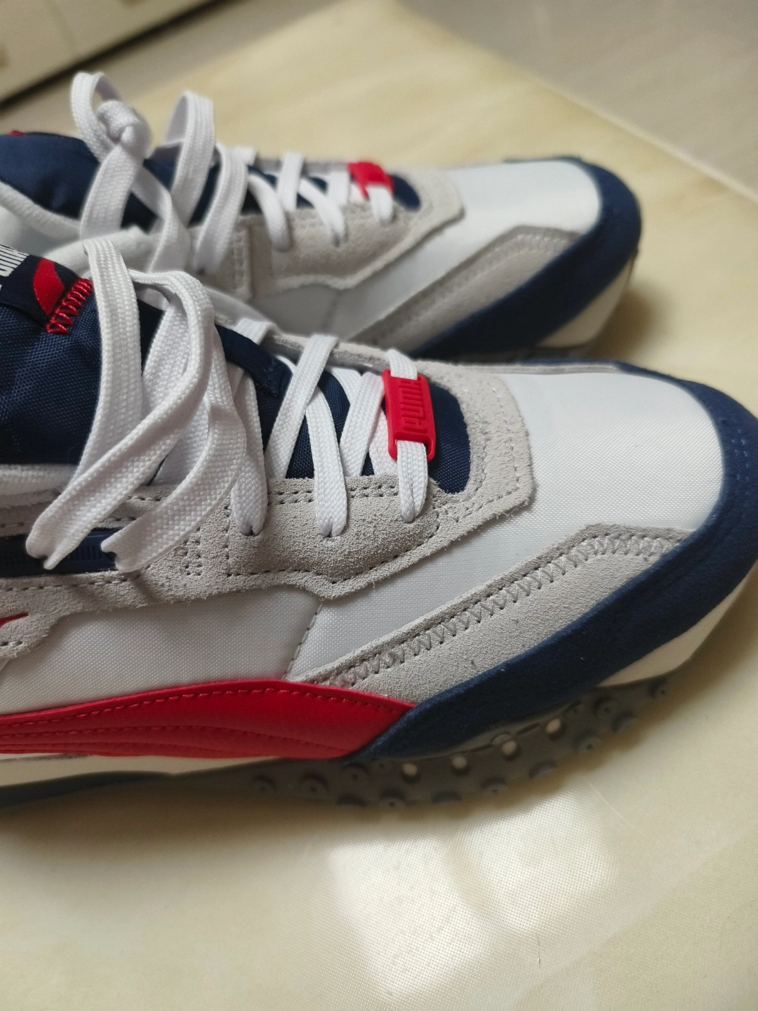 custom review-PUMA Blktop Rider Износостойкий и Легкий Низкий Топ Casual Унисекс Бежевый Красный