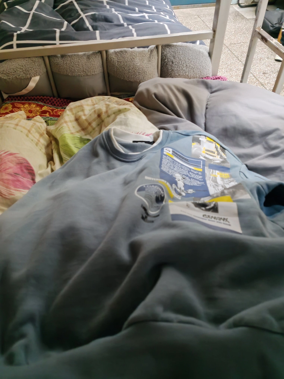 custom review-GENANX Свитшот Унисекс Серый Синий