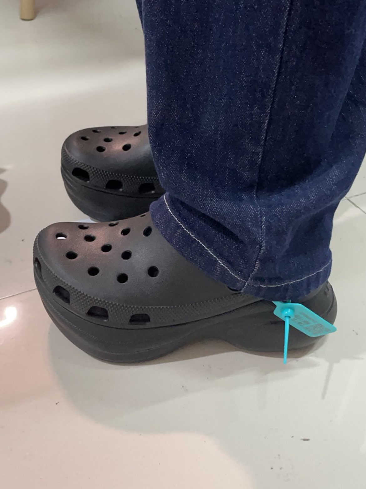 custom review-Crocs Bae Clog 6 см Женские Черный