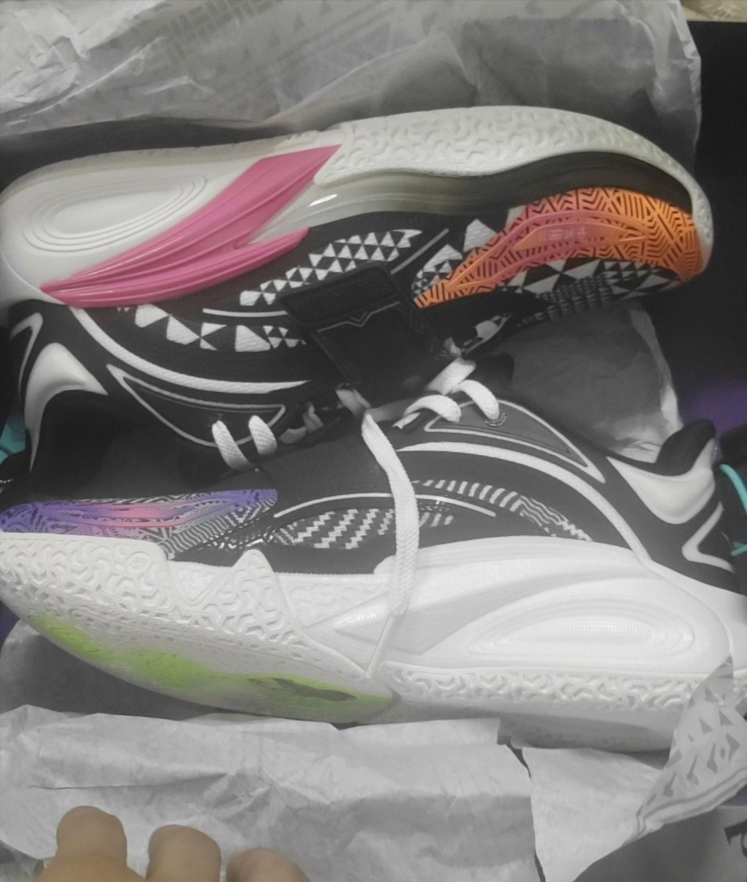 custom review-ANTA KAI 1 Амортизирующие низкие баскетбольные кроссовки с противоскользящим эффектом мужские черно-белые