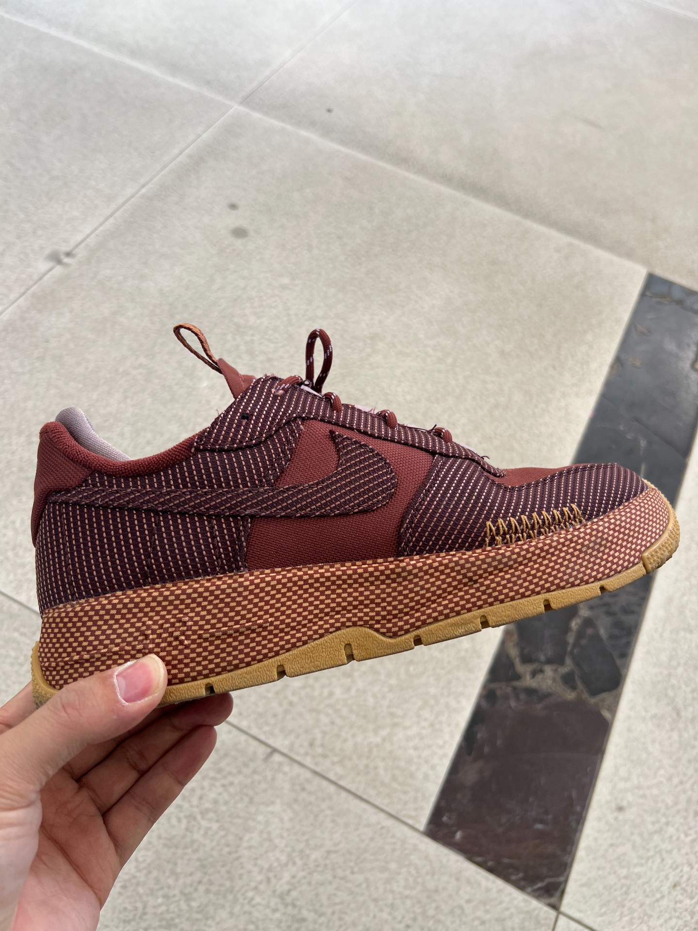 custom review-Nike Air FORCE 1 Low Топ Скейтборд Кроссовки Унисекс Красный Коричневый