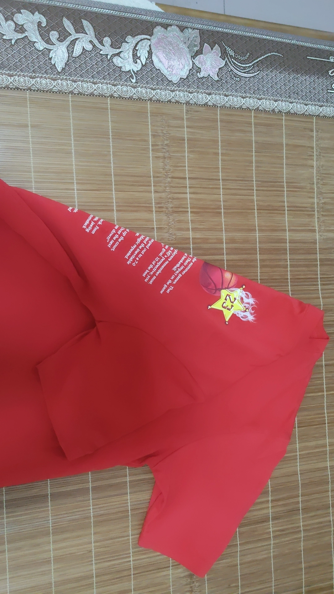 custom review-JORDAN Red Мужская T-рубашка