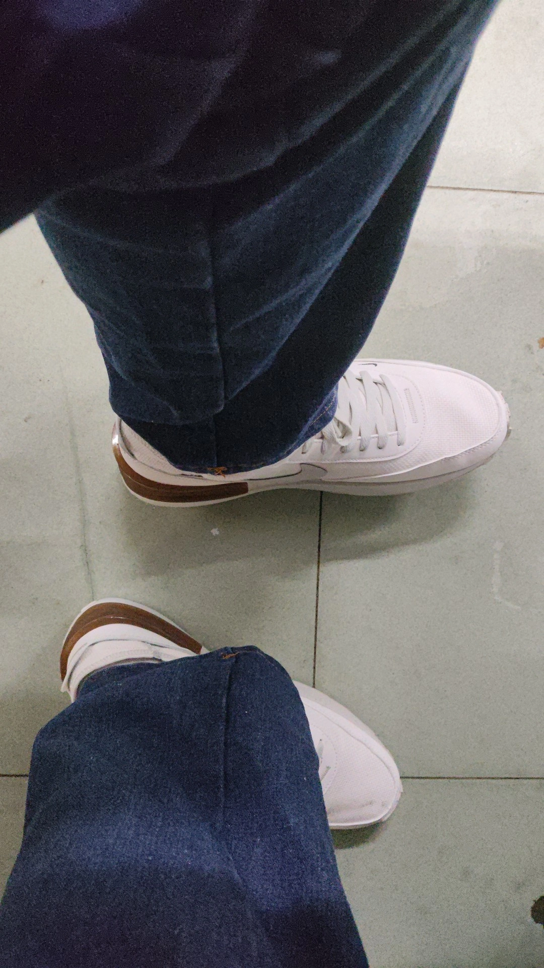 custom review-Nike Waffle One SE Low Топ Casual Мужской Серый Белый