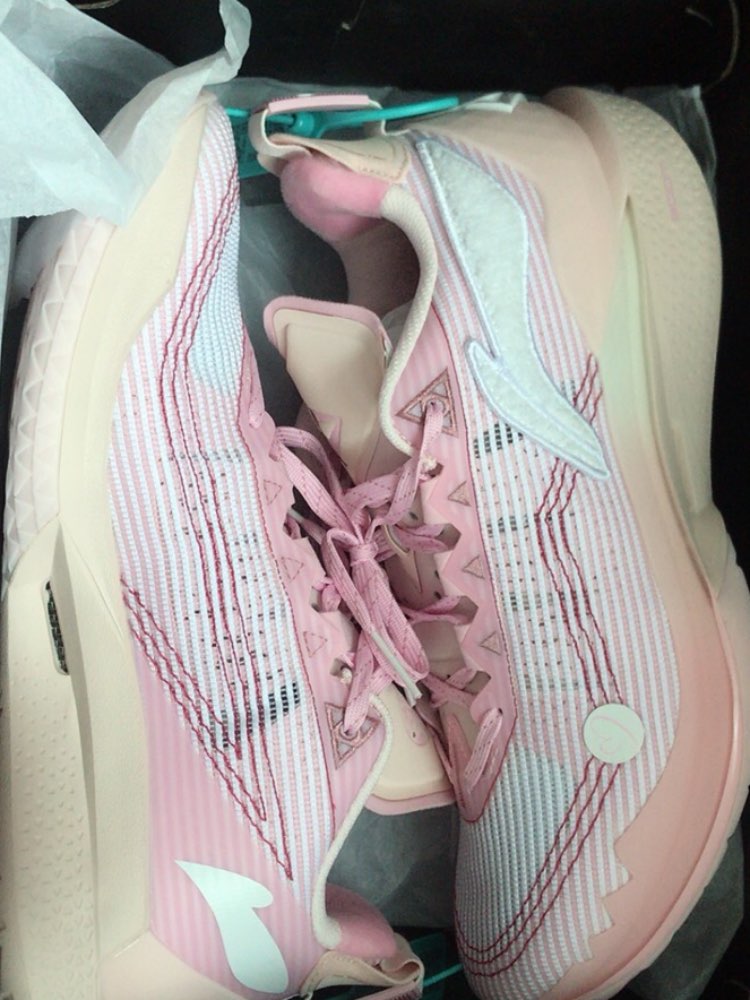 custom review-LINING JB2 Баскетбольные кроссовки Low Топ Розовый Белый Мужской