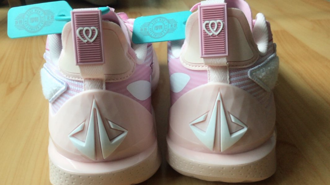 custom review-LINING JB2 Баскетбольные кроссовки Low Топ Розовый Белый Мужской