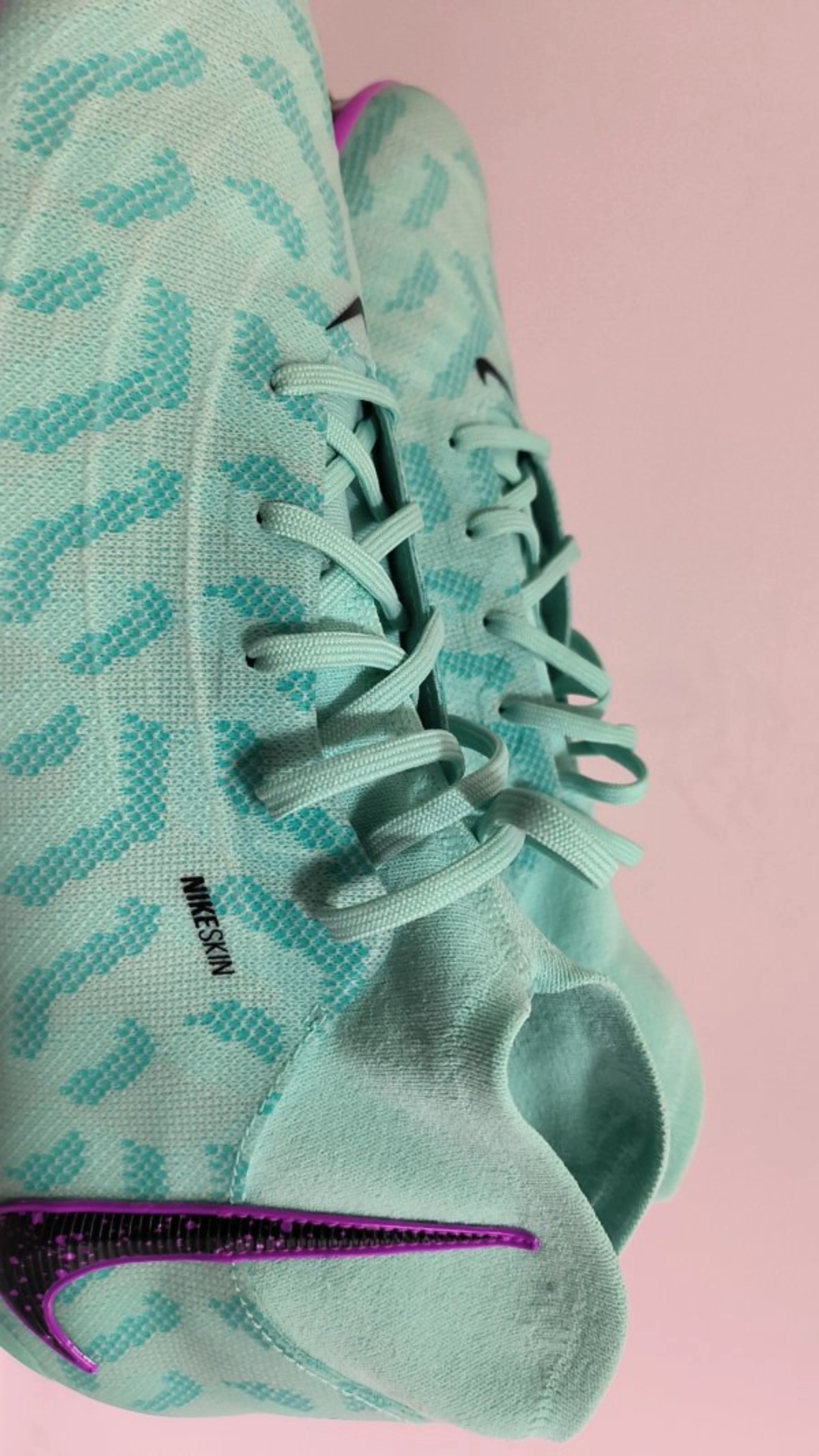 custom review-Nike Phantom Luna FG Твердое покрытие Амортизация Устойчивость к истиранию Дышащие Футбольные бутсы Унисекс Синий Фиолетовый