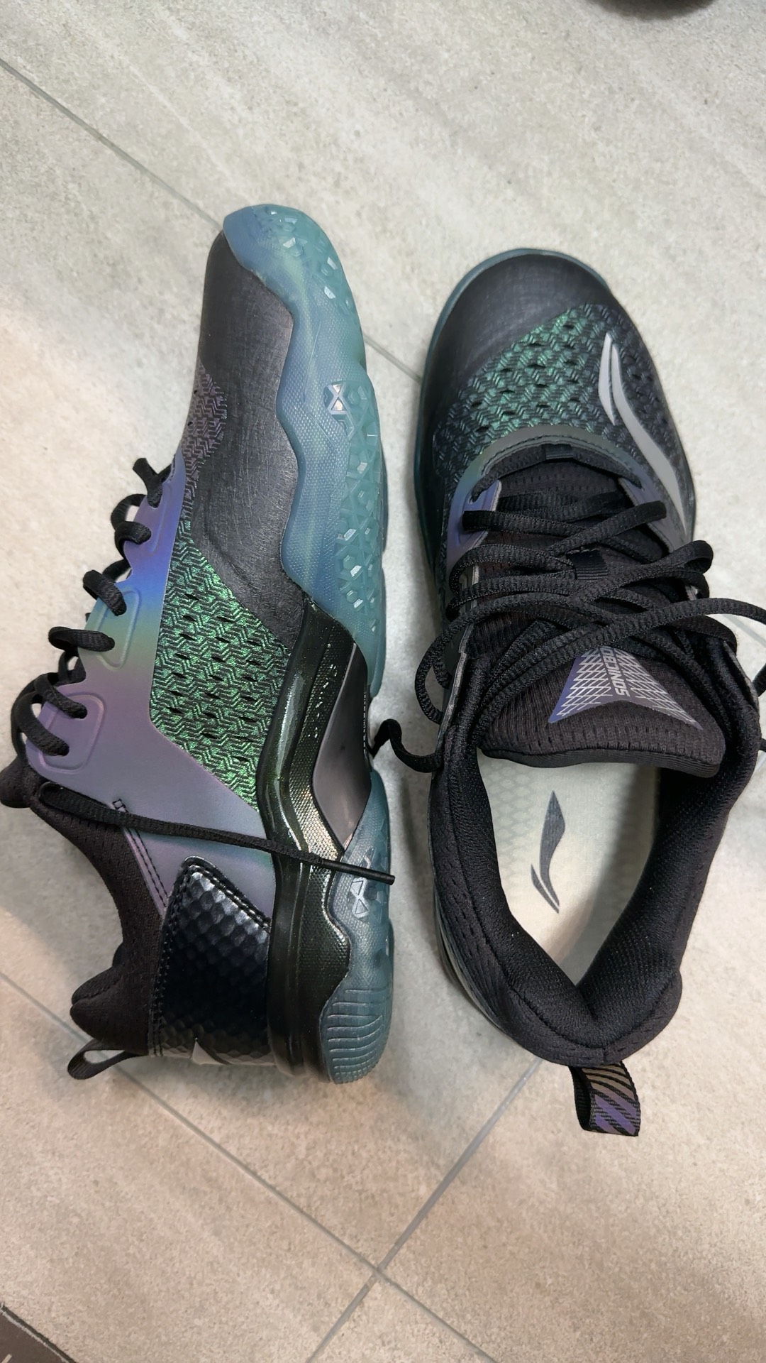 custom review-Li NING Sonic Boom 1,0 Градиентная Амортизация Противоскользящая Устойчивая к износу Низкая Обувь для Бадминтона Мужская